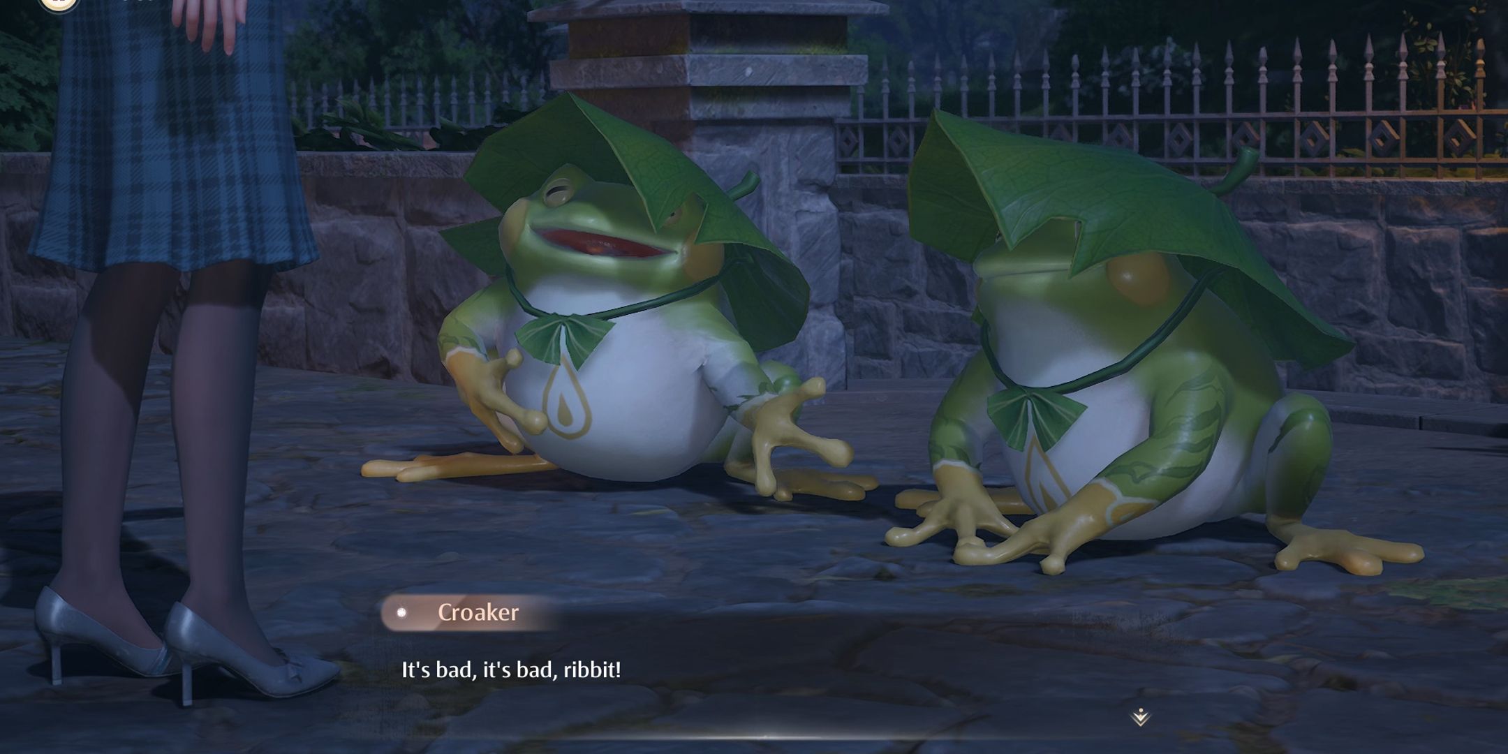 Infinity Nikki Ribbit, Ribbit! Location - mysterious being, Croaker