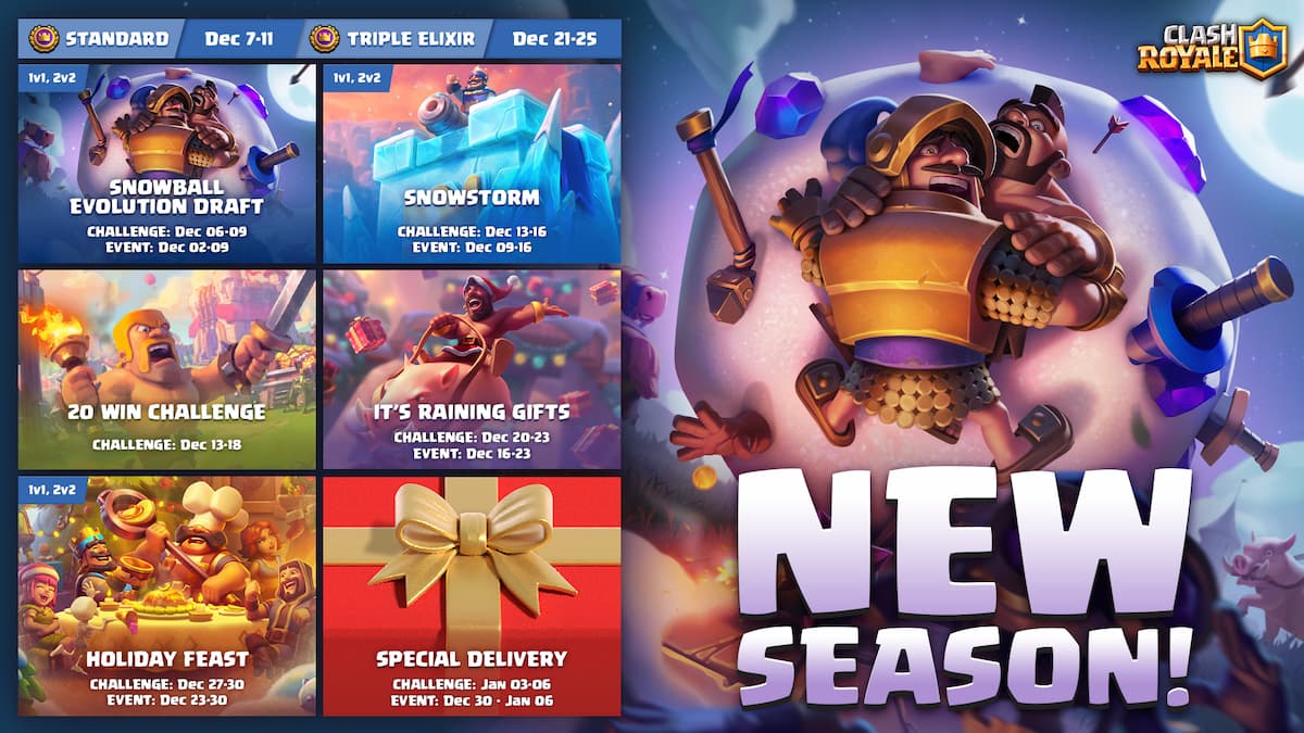 Clash Royale Snowball Evolution events