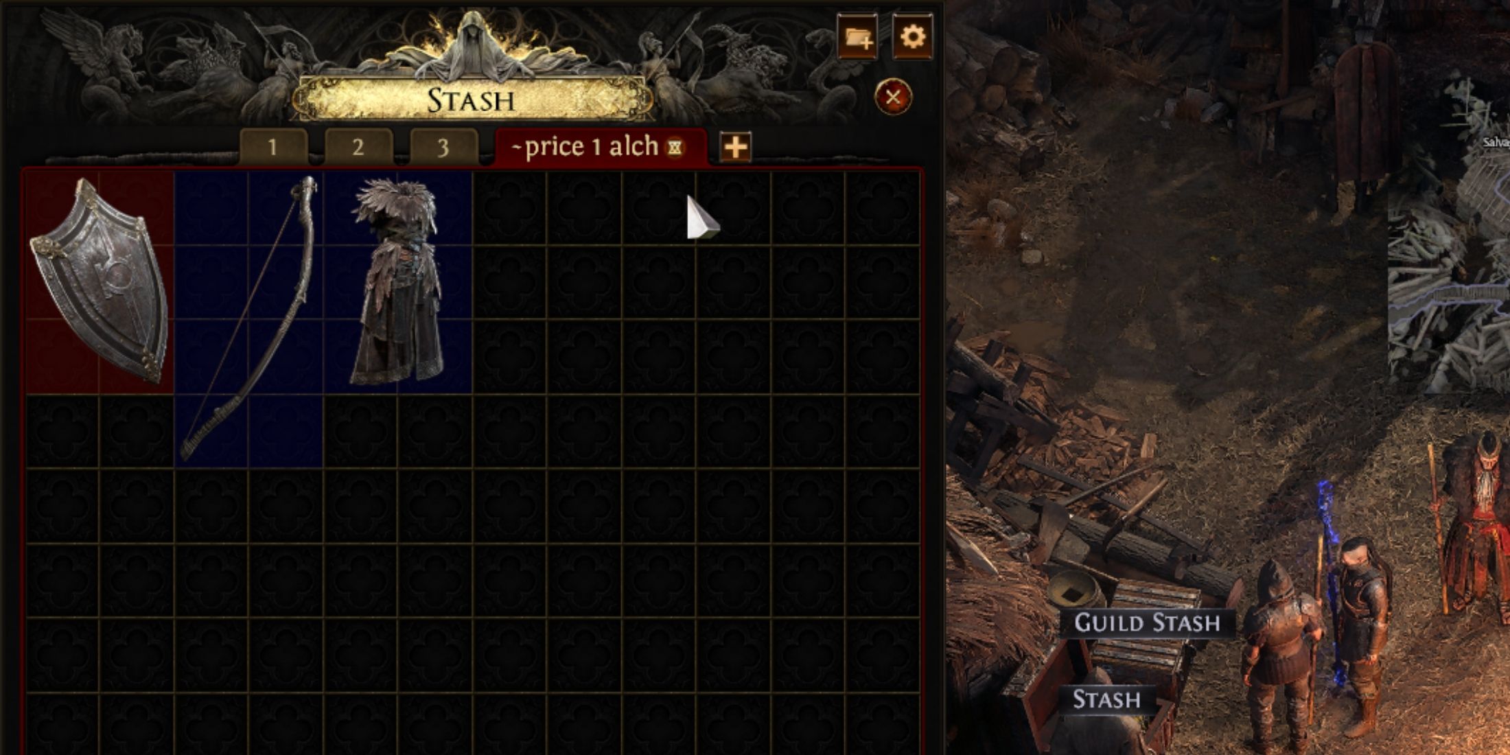 premium stash tab for selling items in path of exile 2