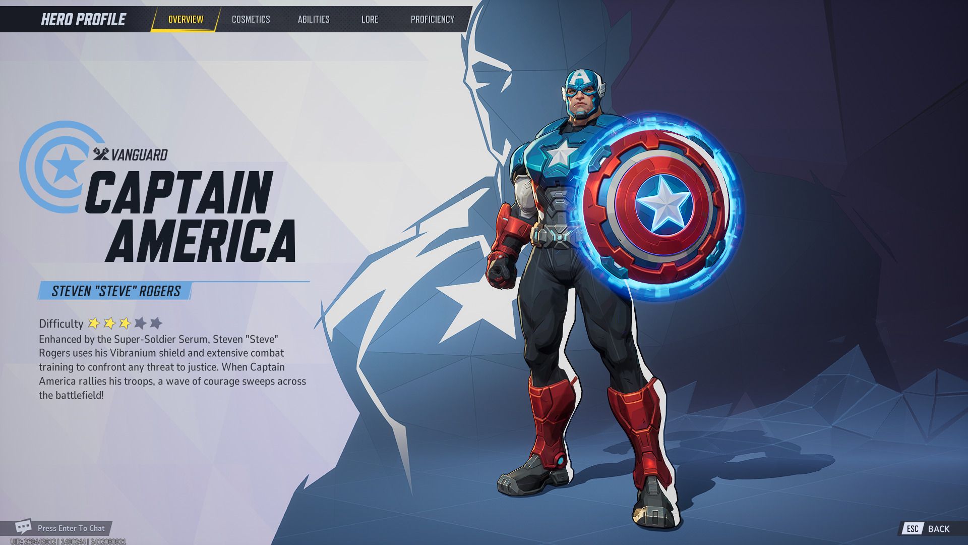 Captain America in Marvel Rivals.