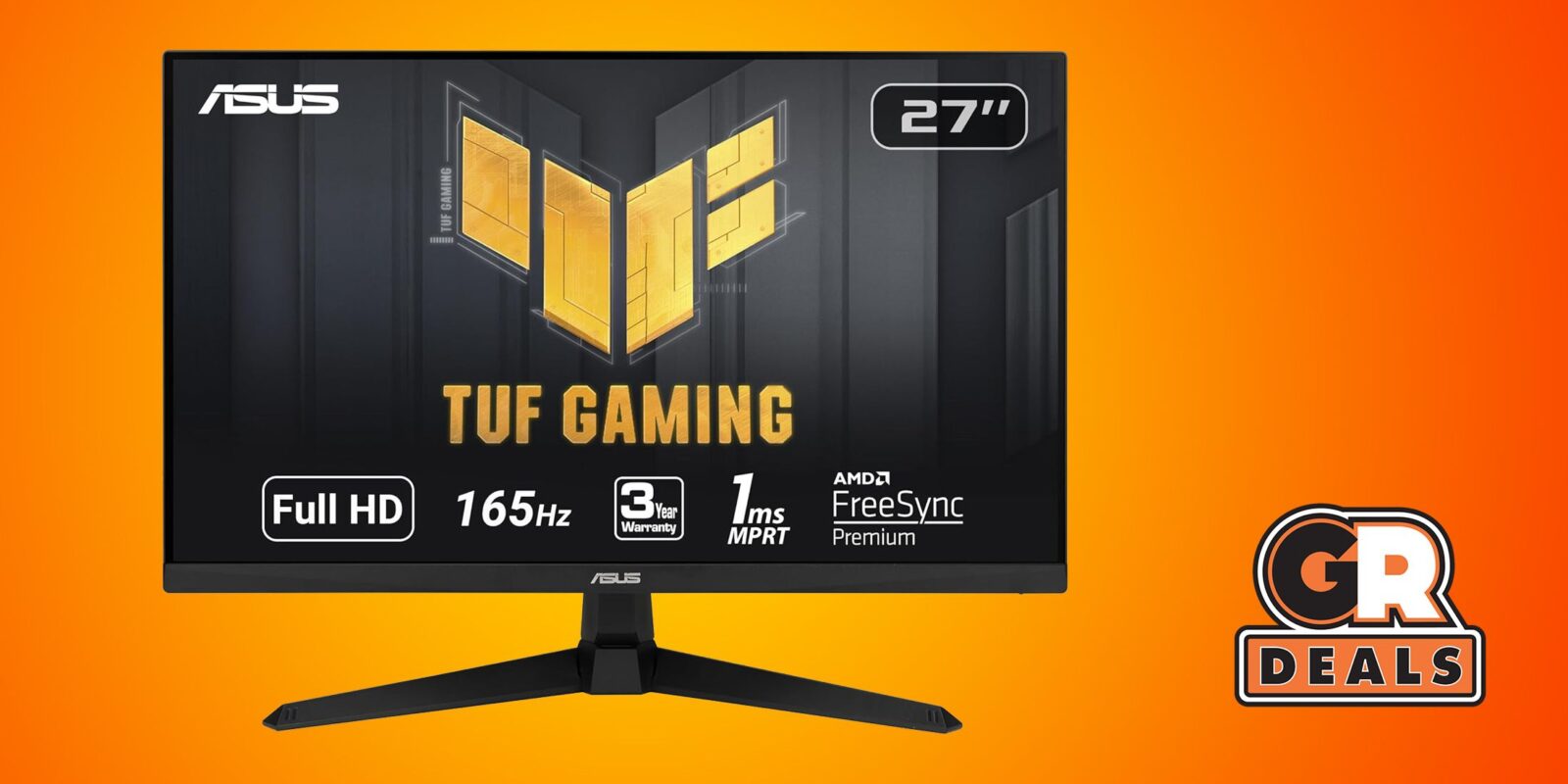 Asus TUF Gaming VG277Q1A Monitor Now Just $139