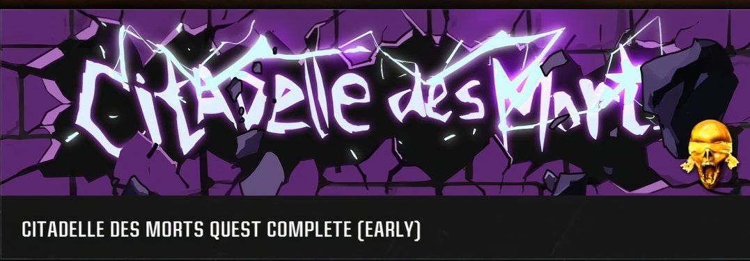 Citadelle des Morts easter egg calling card - bo6