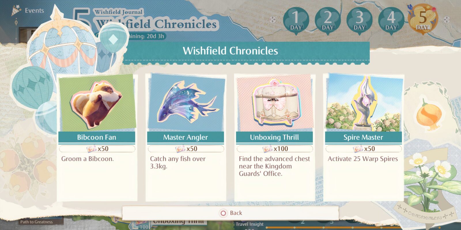 Wishfield Journal Event Day 5 Guide (Wishfield Chronicles)