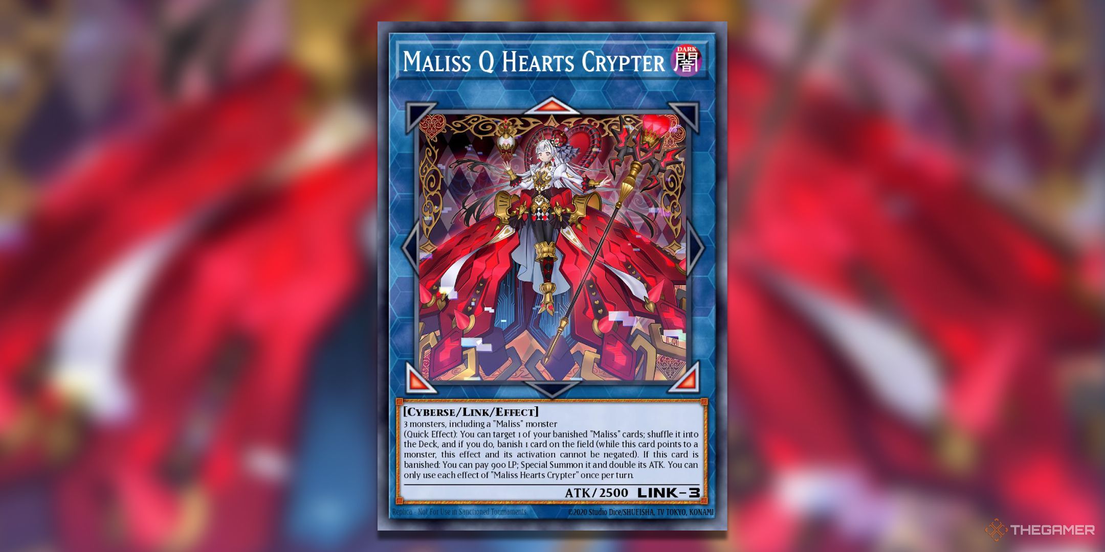 Maliss Q Hearts Crypter Yu-Gi-Oh! TCG Card Art.