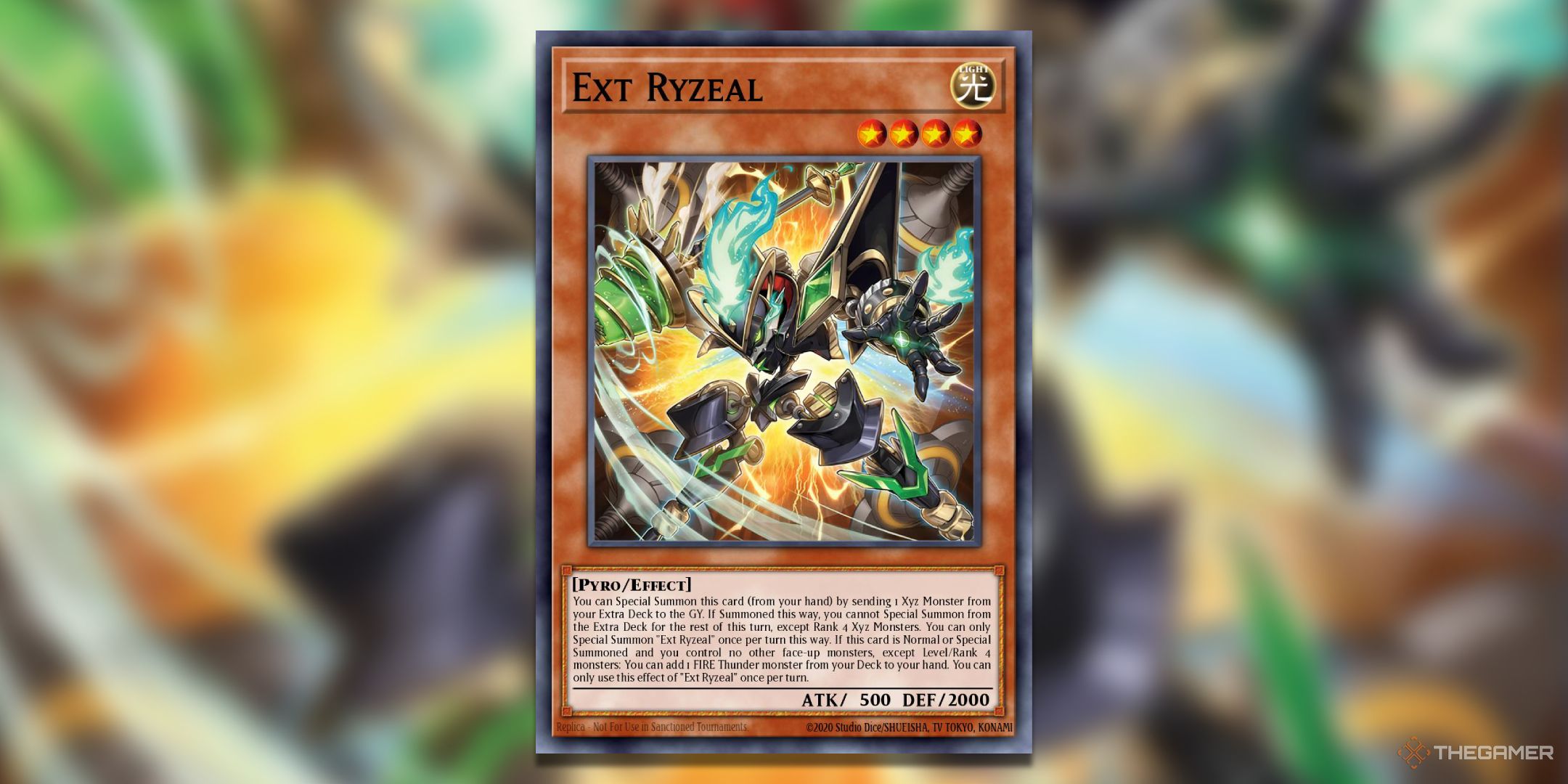 Ext Ryzeal Yu-Gi-Oh! TCG Card Art.