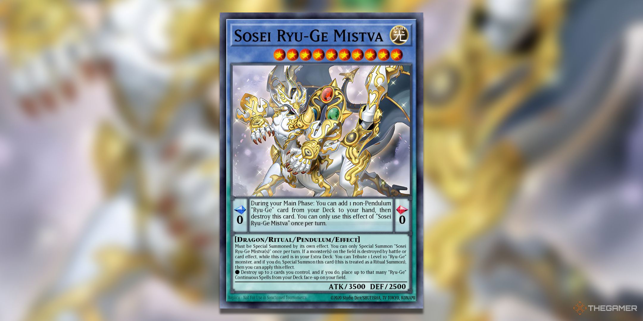 Sosei Ryu-Ge Mistva Yu-Gi-Oh! TCG Card Art.