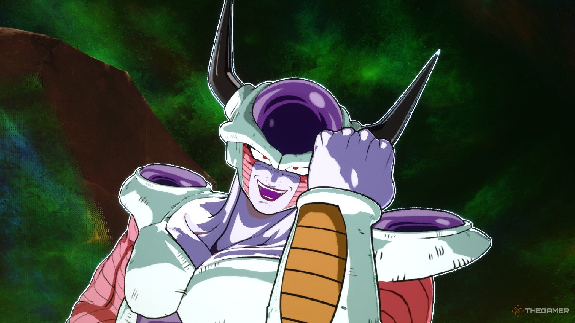 Dragon Ball Sparking Zero image showing Frieza on his 2nd form.