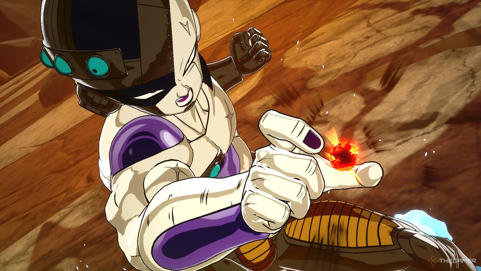 Dragon Ball Sparking Zero image showing Mecha frieza preping his ultimate.