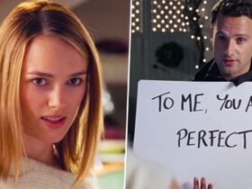 Keira Knightley had to "fix" her reaction in Love Actually's iconic cue card scene because she was acting too creeped out