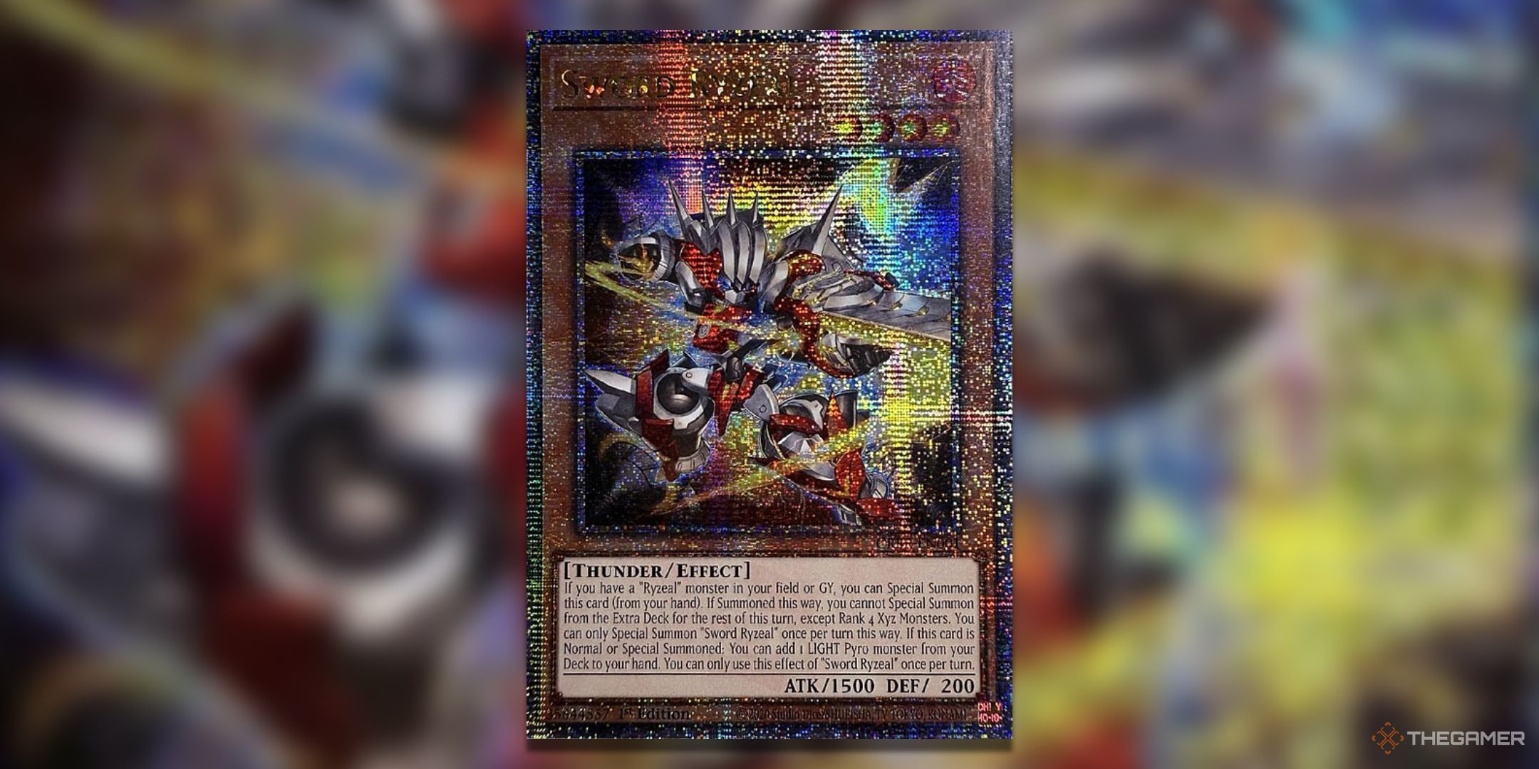 Sword Ryzeal Quarter Century Yu-Gi-Oh! TCG Card Art.