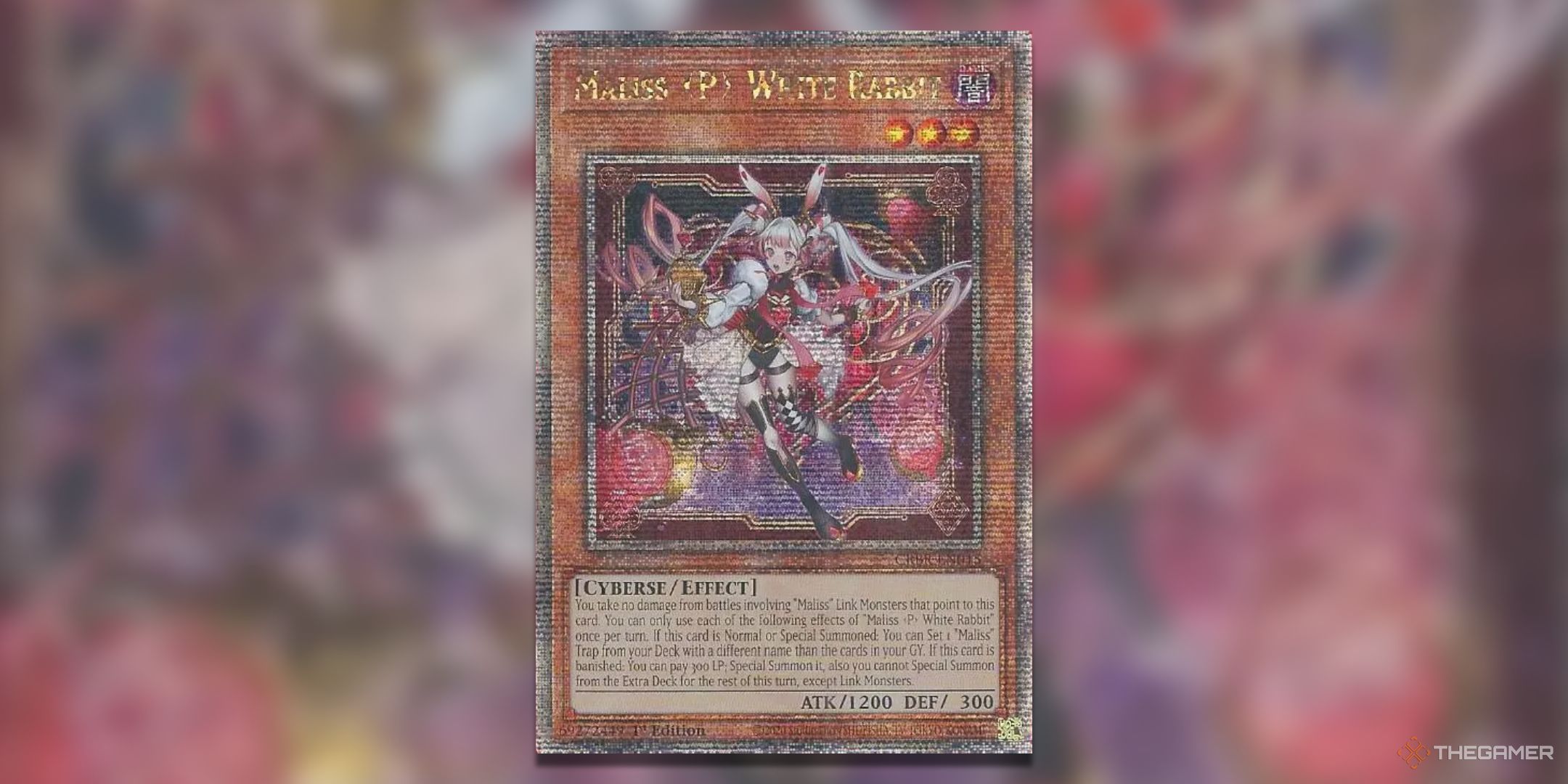 Maliss P White Rabbit Quarter Century Yu-Gi-Oh! TCG Card Art.