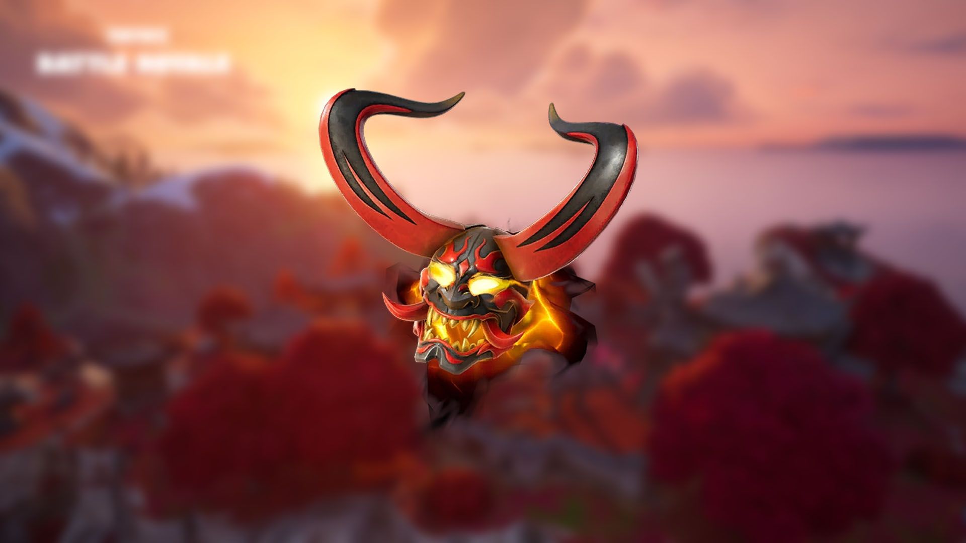 Fire Oni Mask in Fortnite Chapter 6.