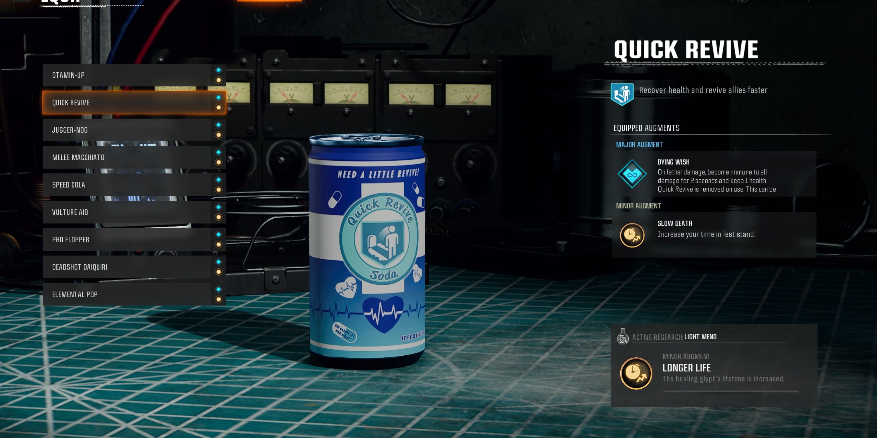 quick revive perk-a-cola