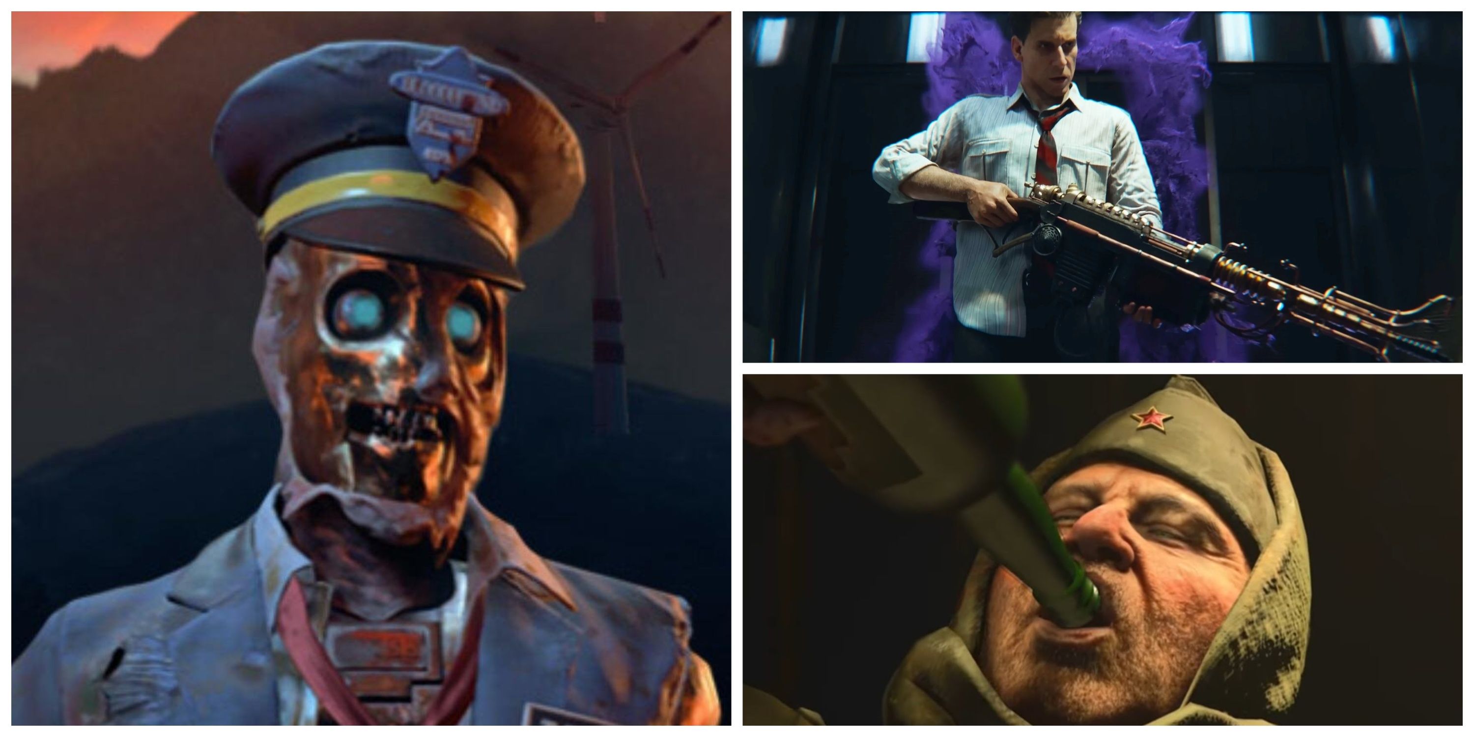 tedd the bus driver, richtofen, drunk nikolai