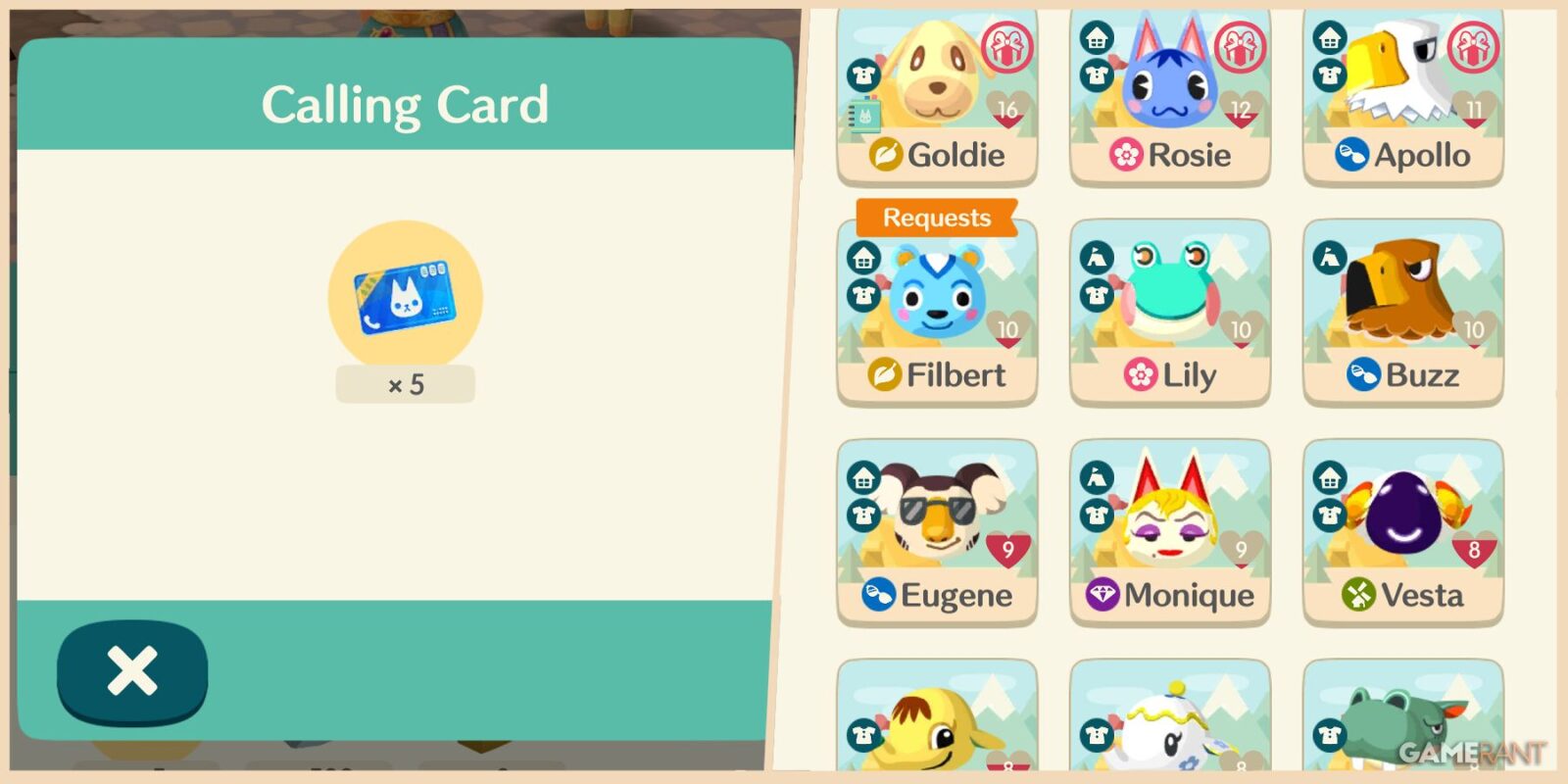 How to Get Calling Cards in Animal Crossing: Pocket Camp Complete