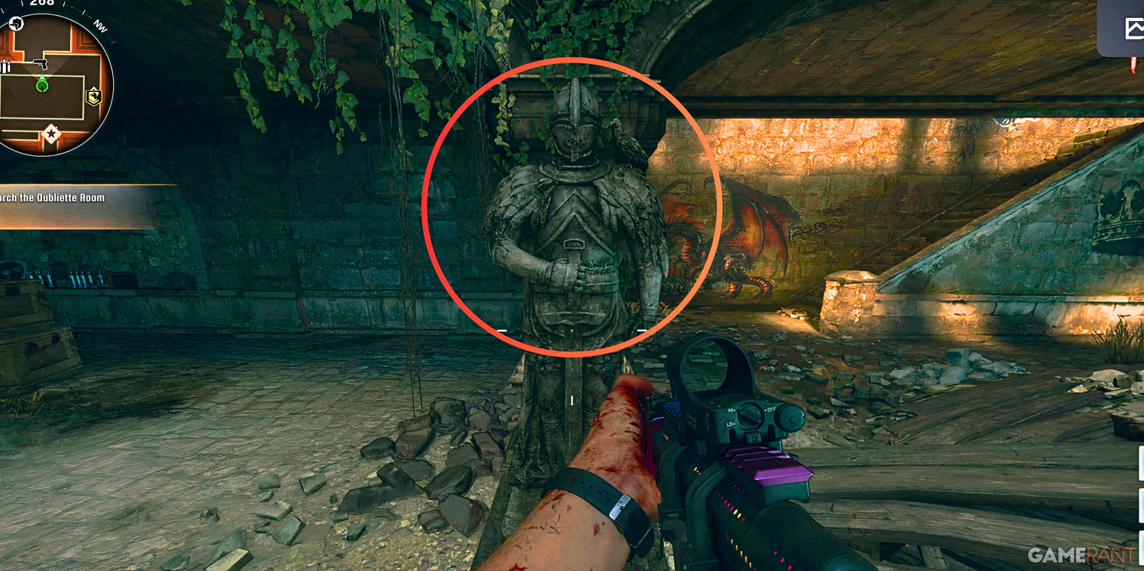 the knight statue that gives you the bastard sword in black ops 6.