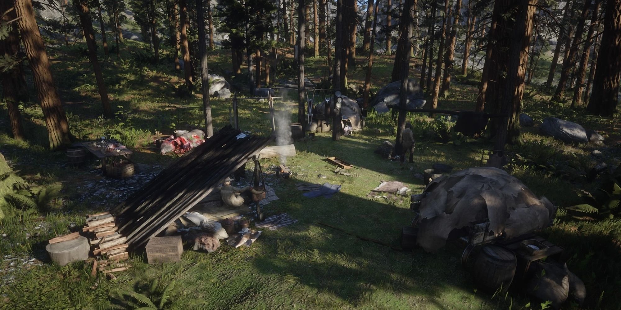 The Evelyn Miller campsite in Red Dead Redemption 2.