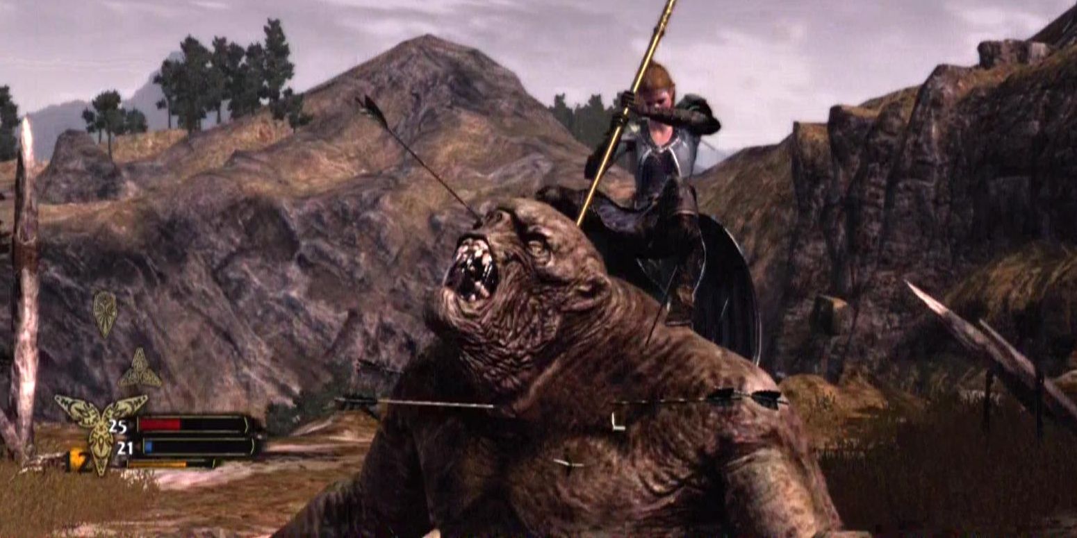 An Ettenmoors troll in The Lord of the Rings: War in the North