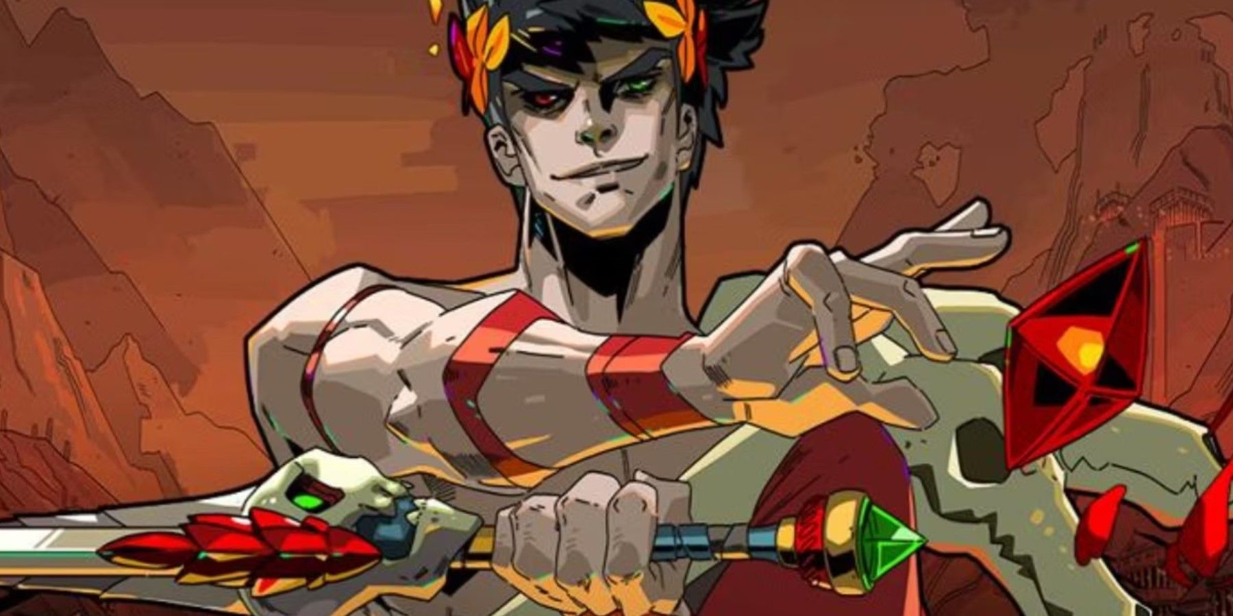 Zagreus holding sword in Hades