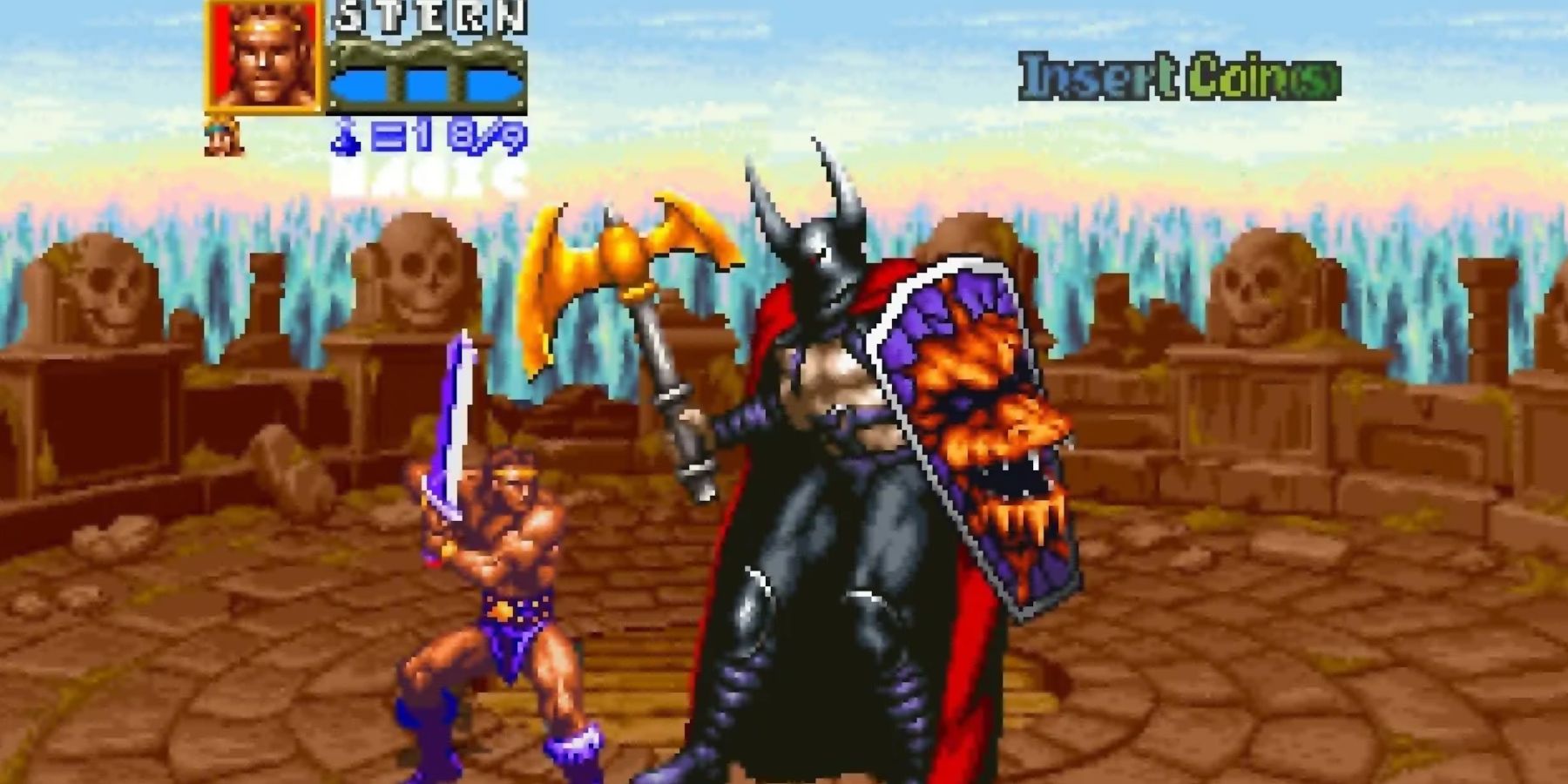 Golden Axe 2 fighting Death Adder