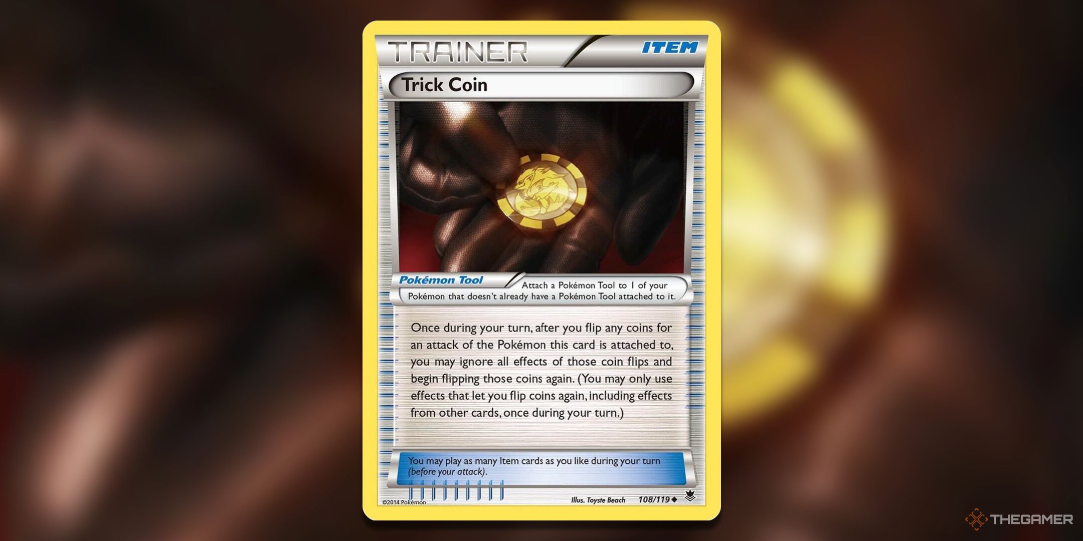 Trick Coin Pokemon TCG Card Art.