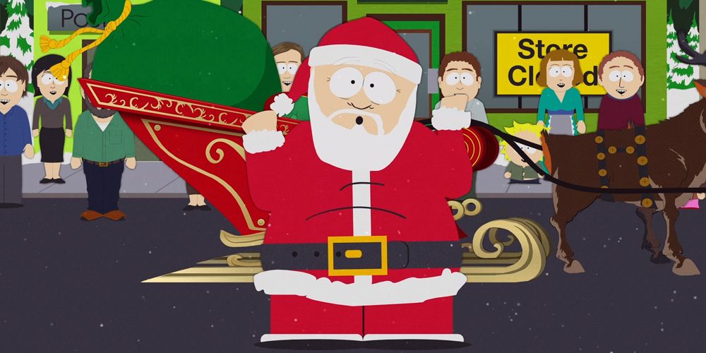 A still from the South Park Christmas special "Bike Parade"