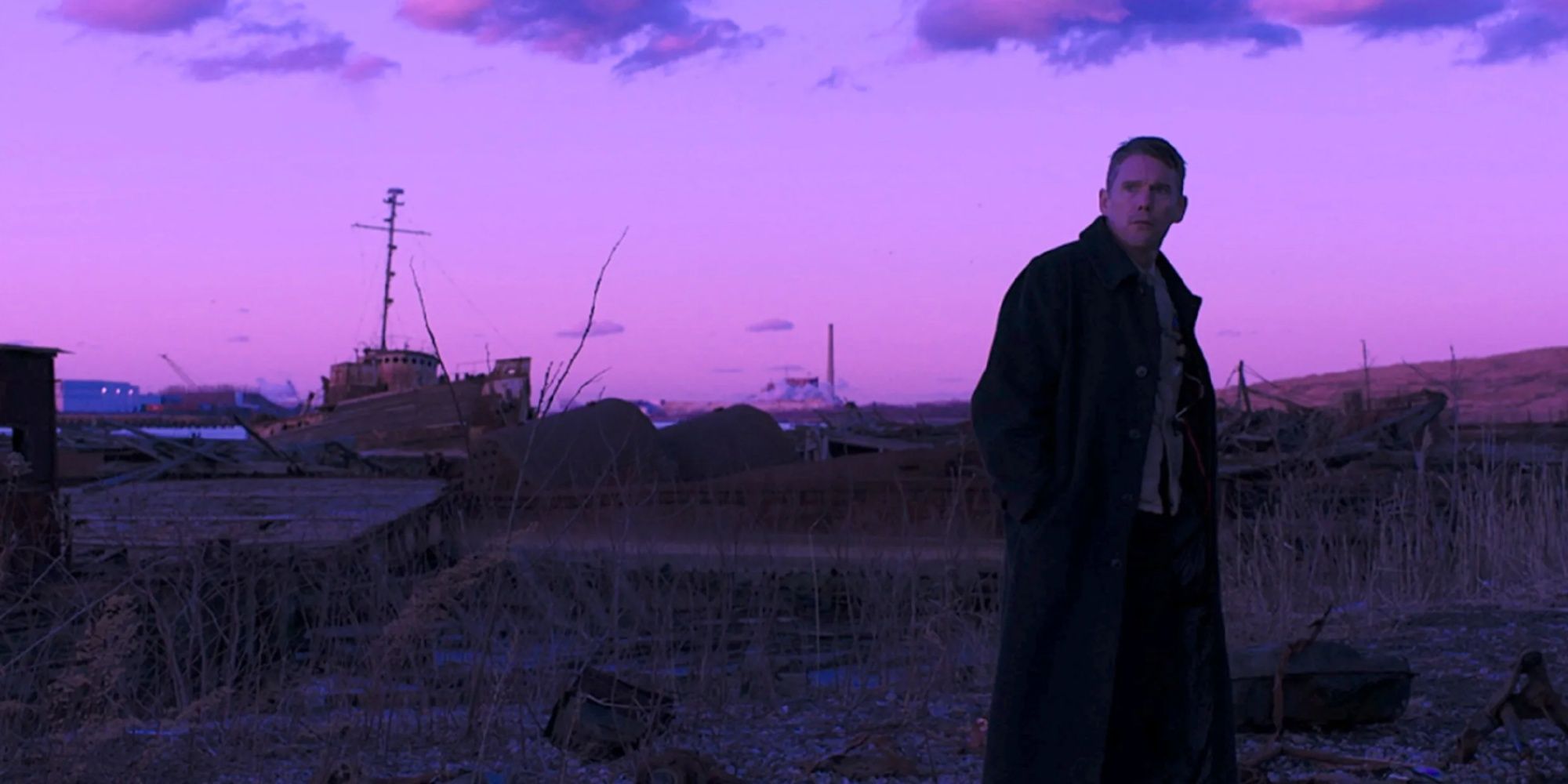 First Reformed Ethan Hawke Pink Sky