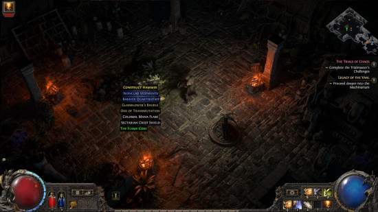 the flame core loot from path of exile 2