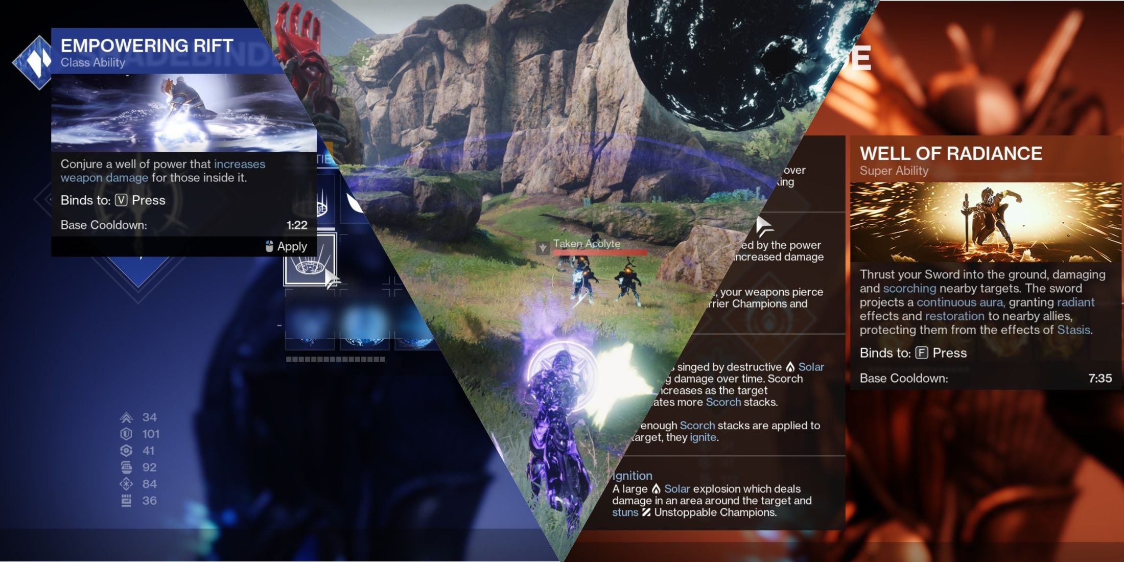 Destiny 2 Buffs Split Image