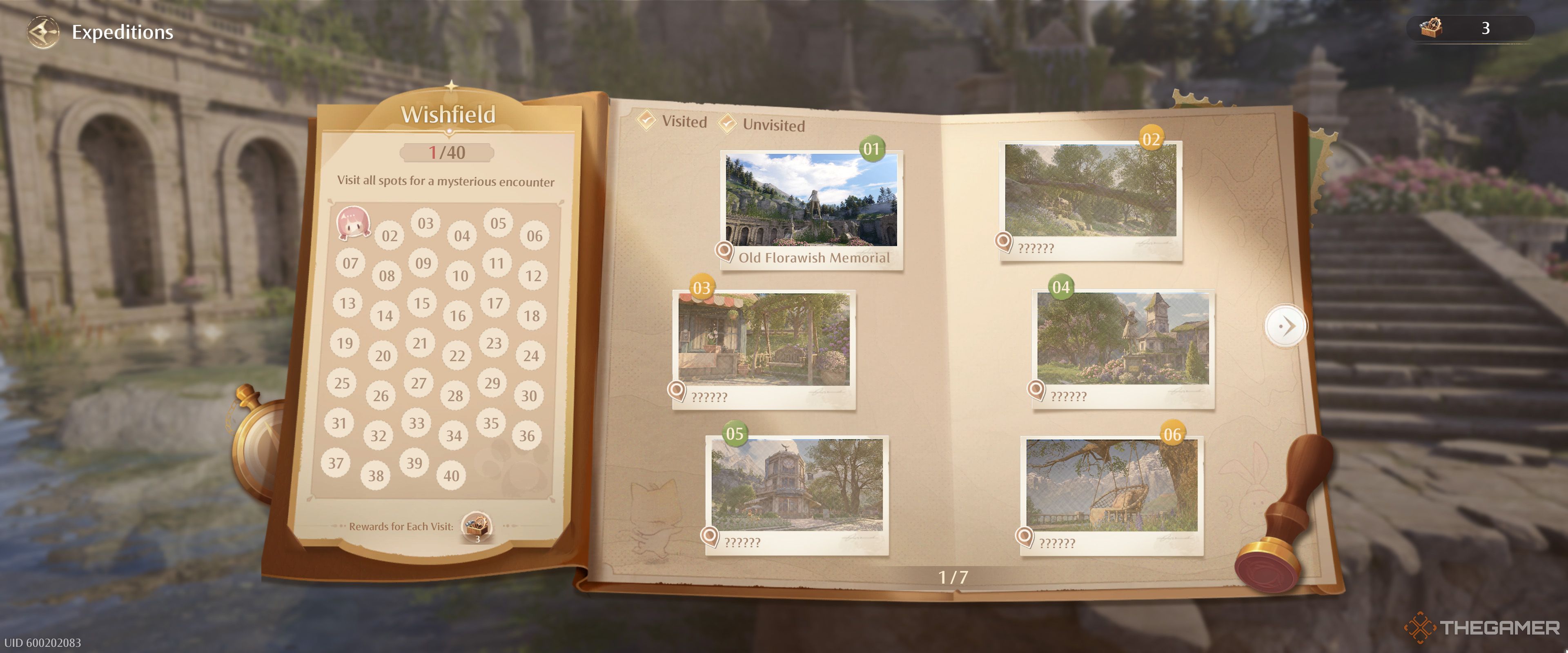 The Expedition Handbook in Infinity Nikki.