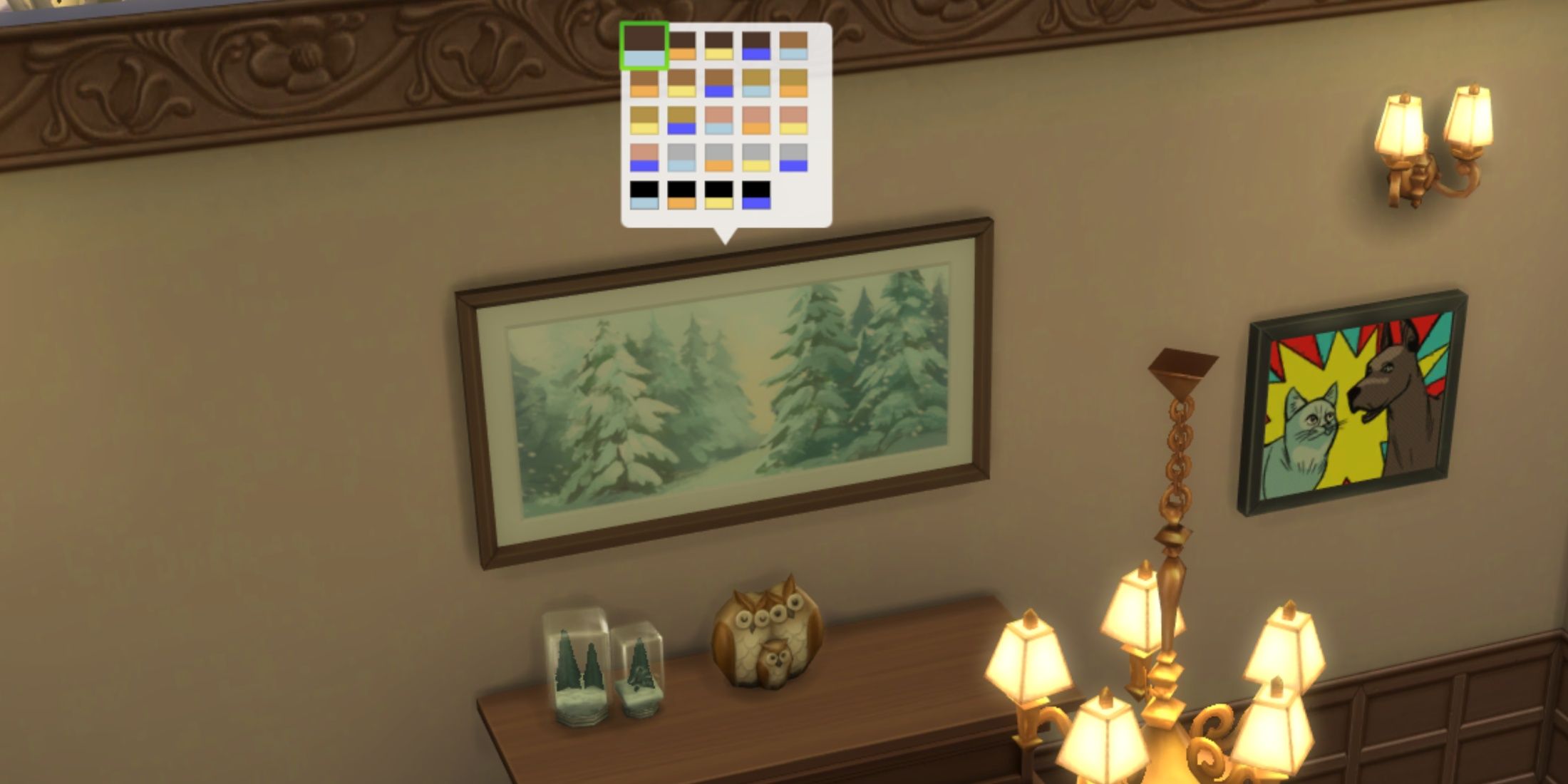 festive frame tv the sims 4