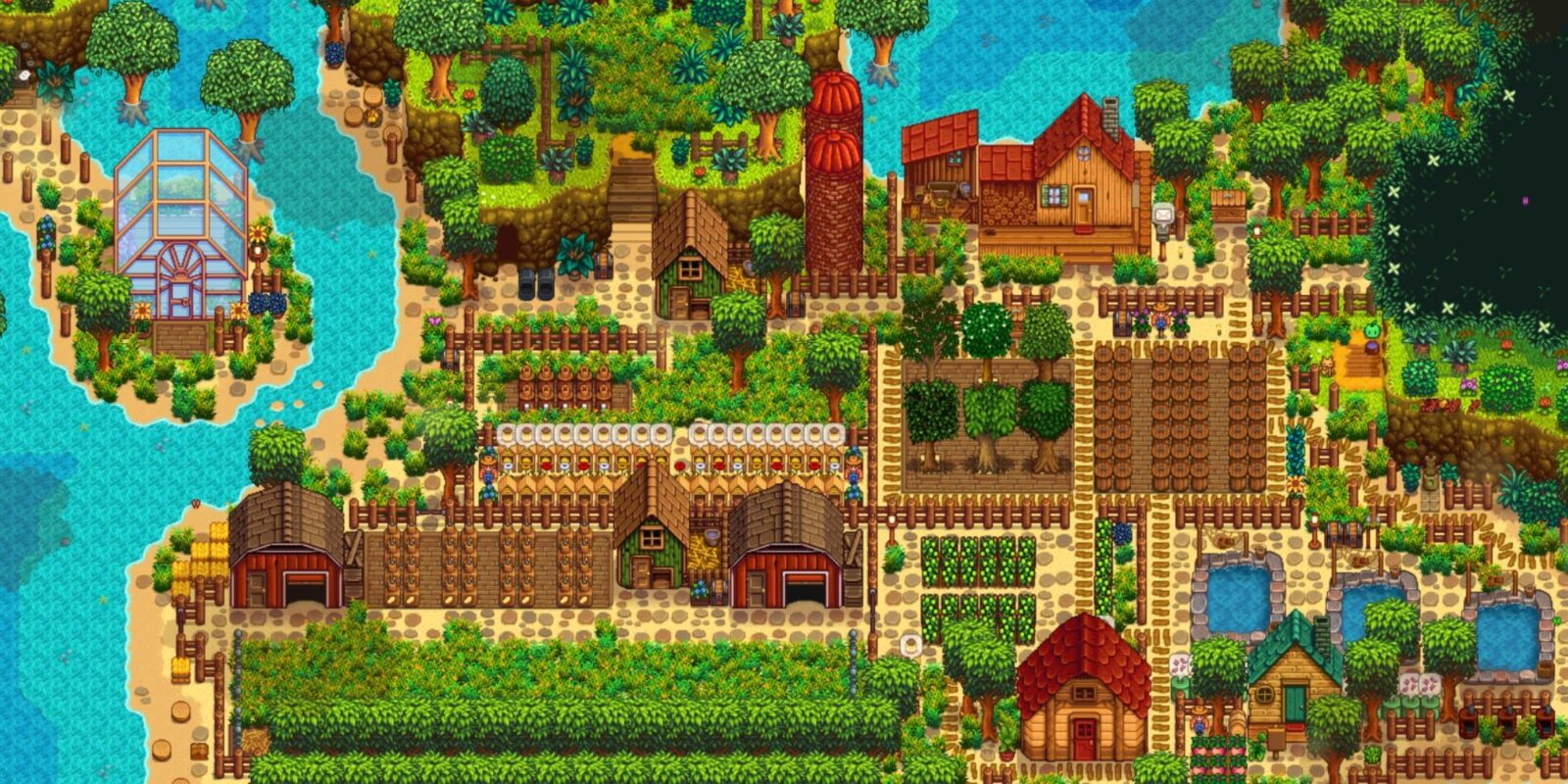 Stardew Valley Fan Makes Gingerbread Farm