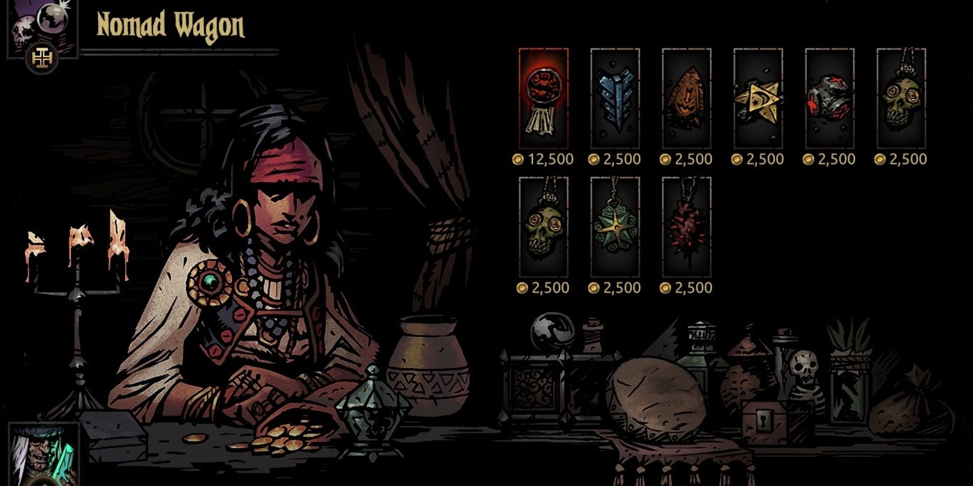 Nomad Wagon in Darkest Dungeon