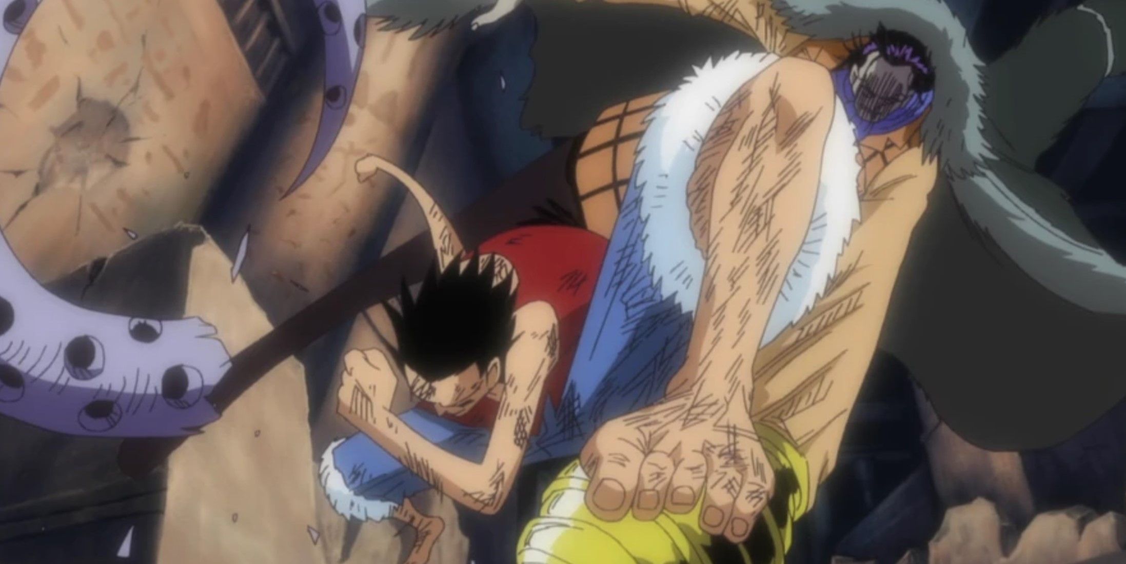 One Piece Crocodile Vs Luffy Arabasta