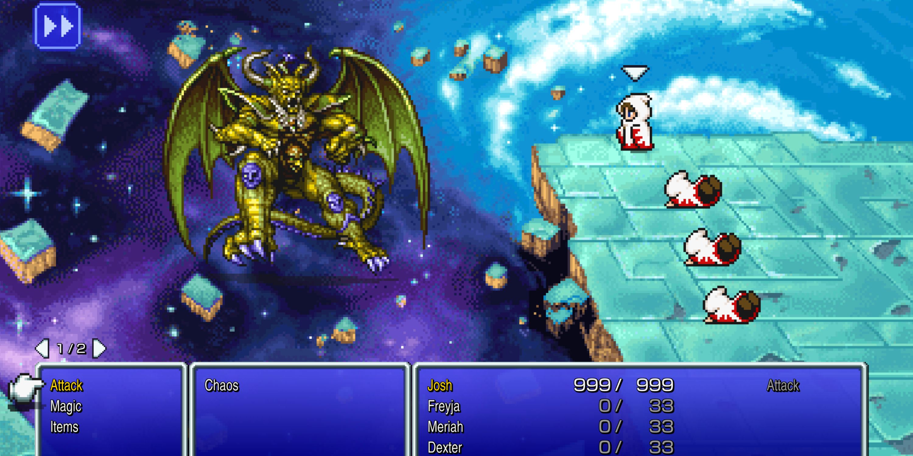 White mage in Final Fantasy 1 Pixel Remaster