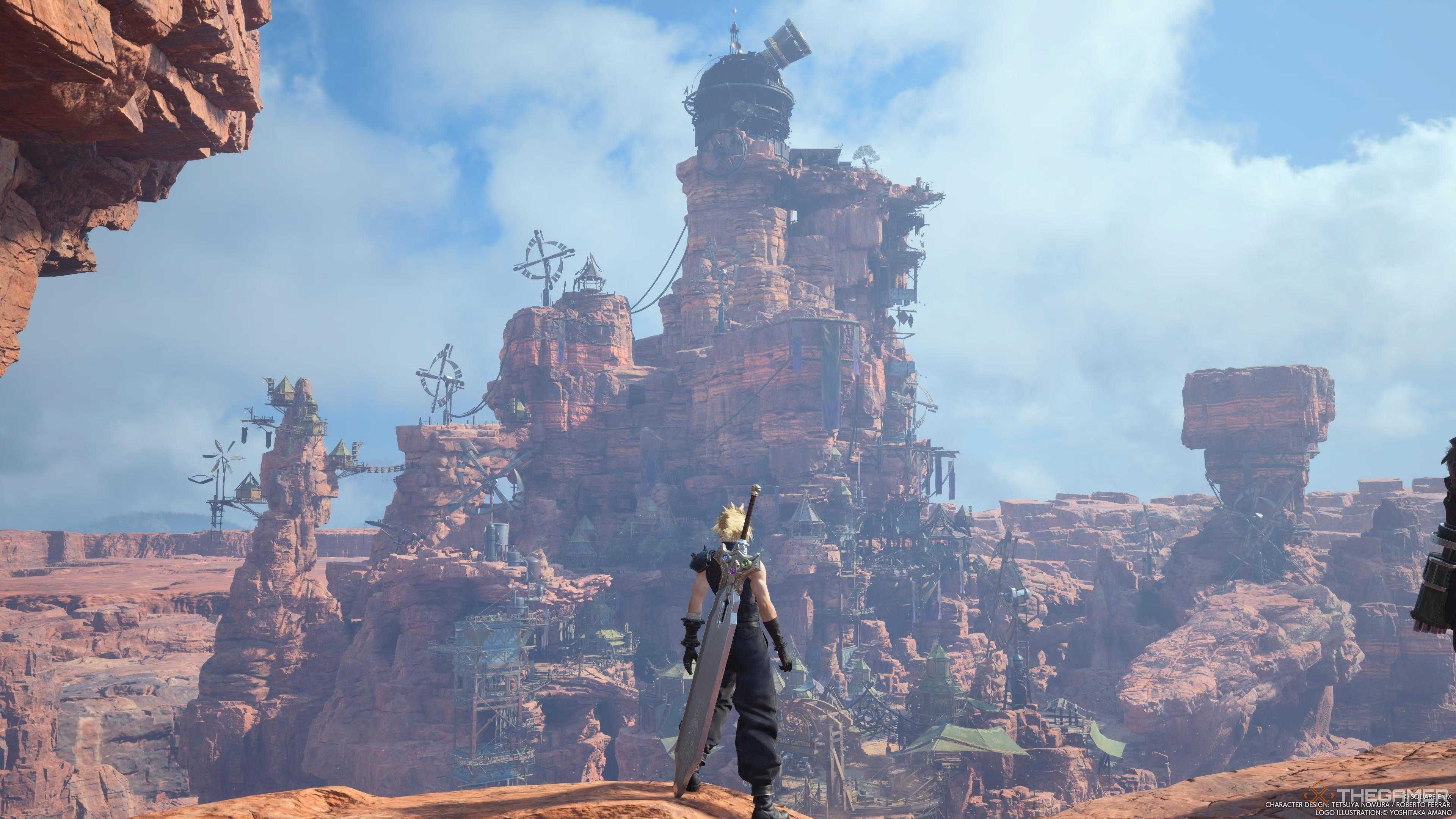 Final Fantasy 7 Rebirth Cosmo Canyon View Screenshot