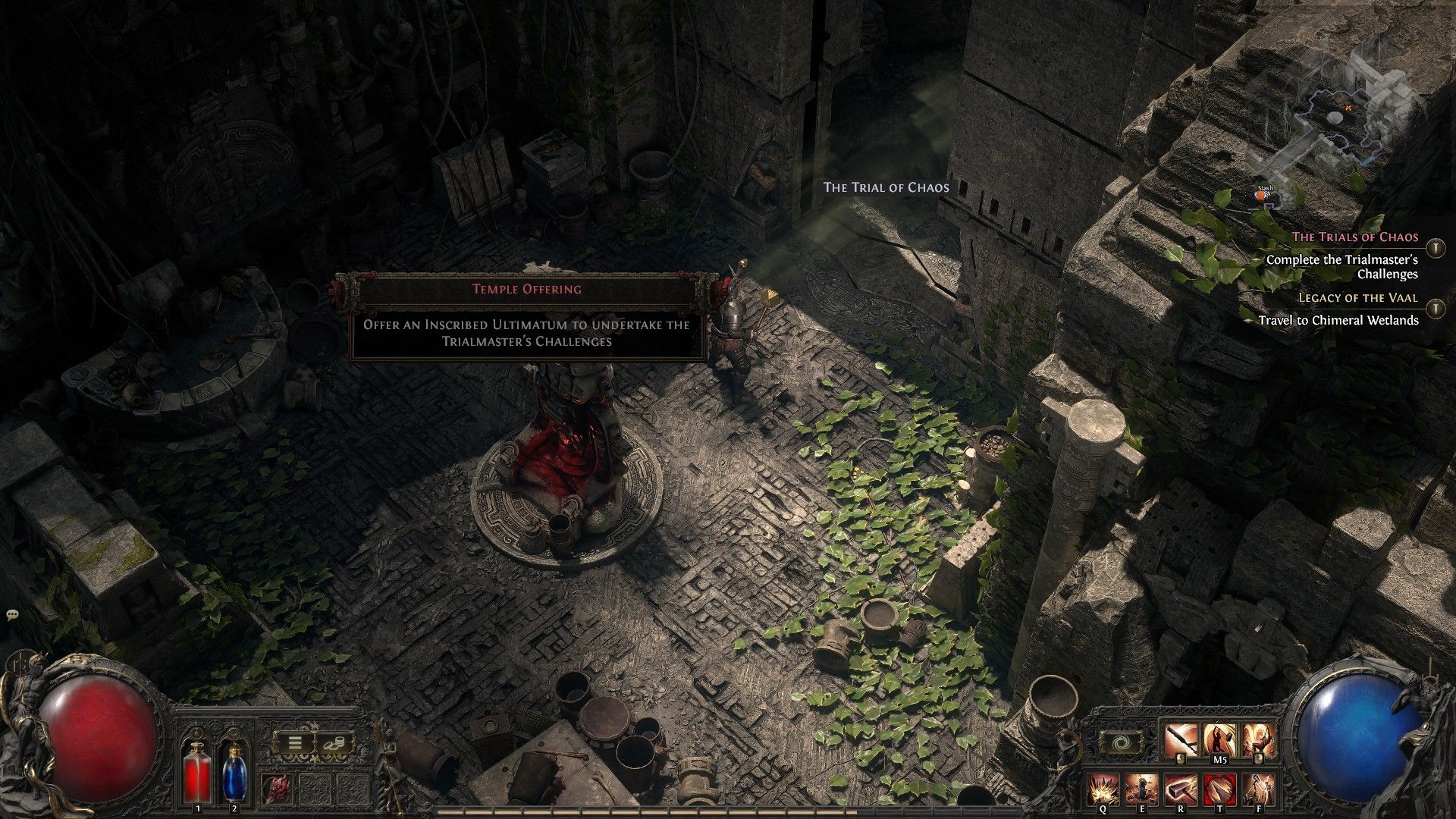 Trial of Chaos entrance in PoE 2