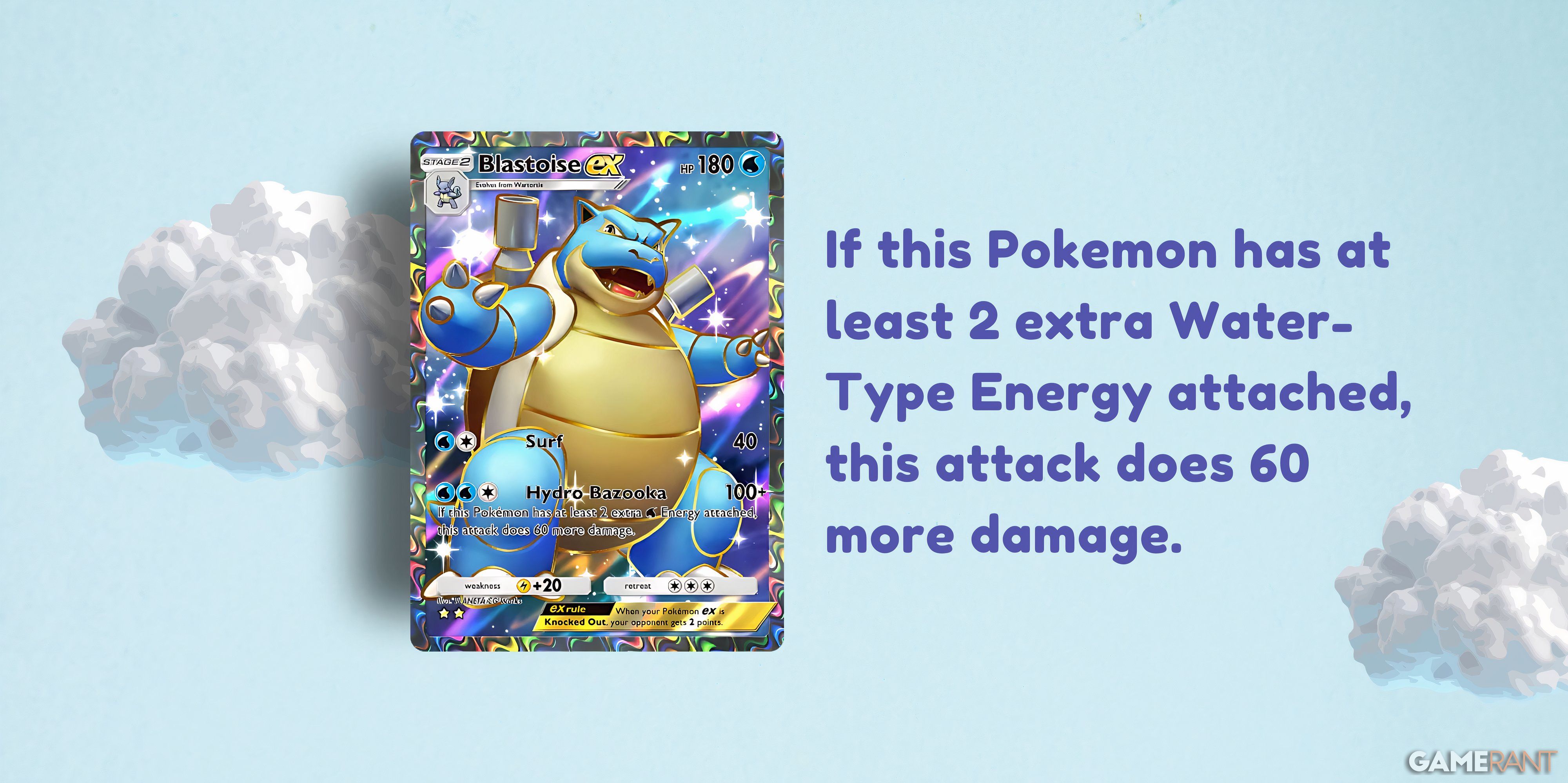 blastoise ex card description in pokemon tcg pocket.