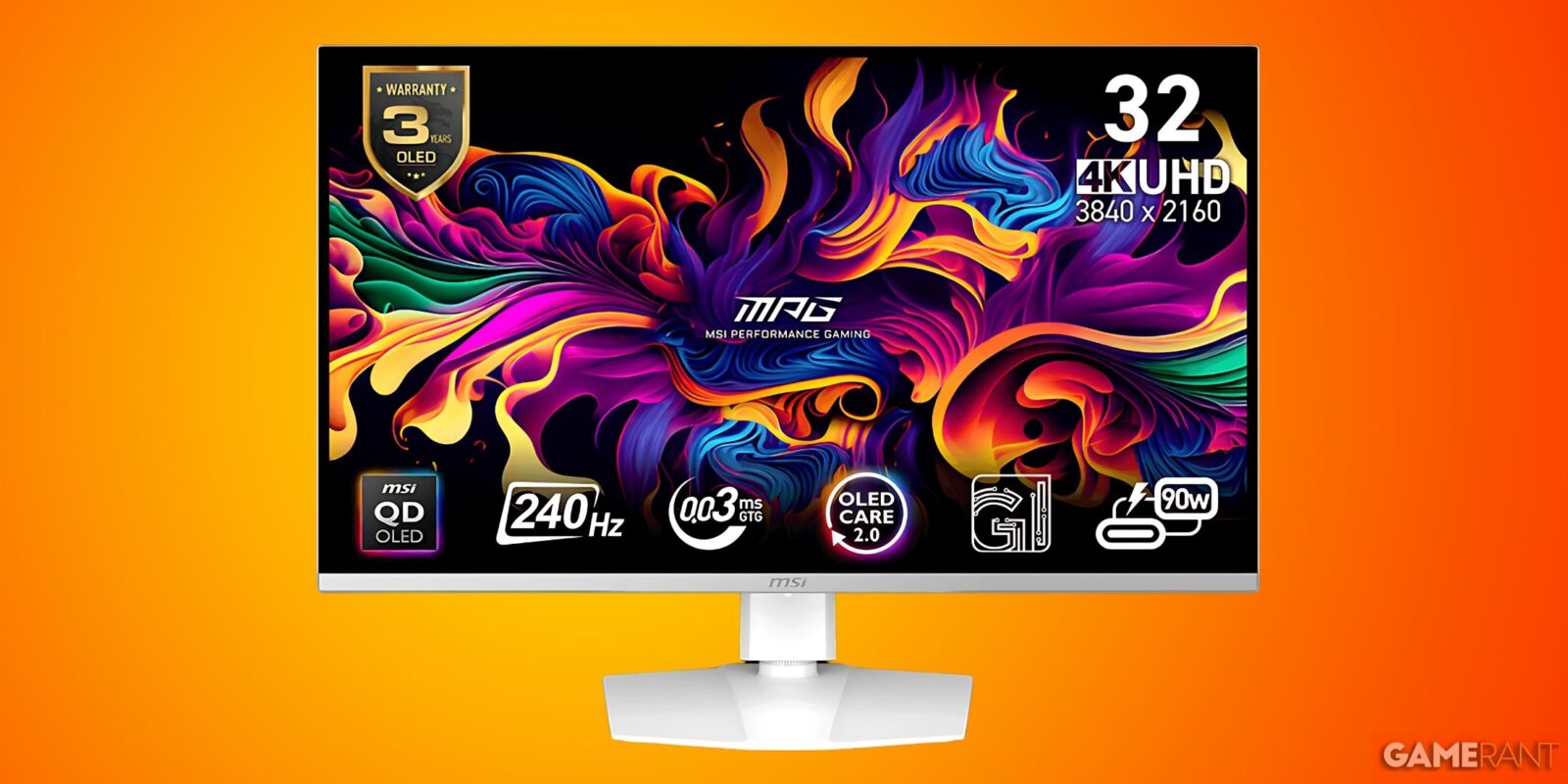 MSI's 4K QD-OLED PC Monitor is Getting a New Color: White