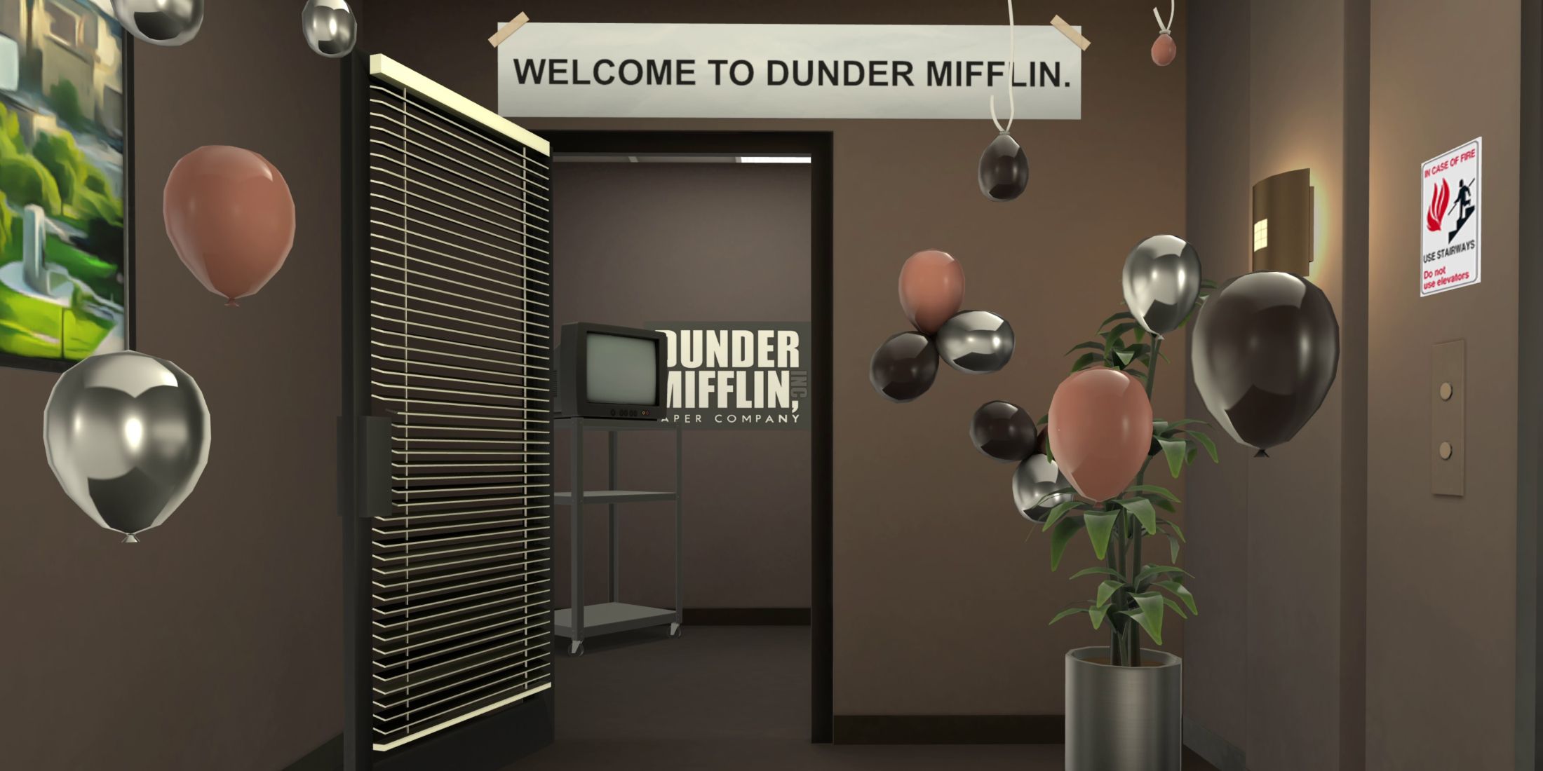 entrance to dunder mifflin