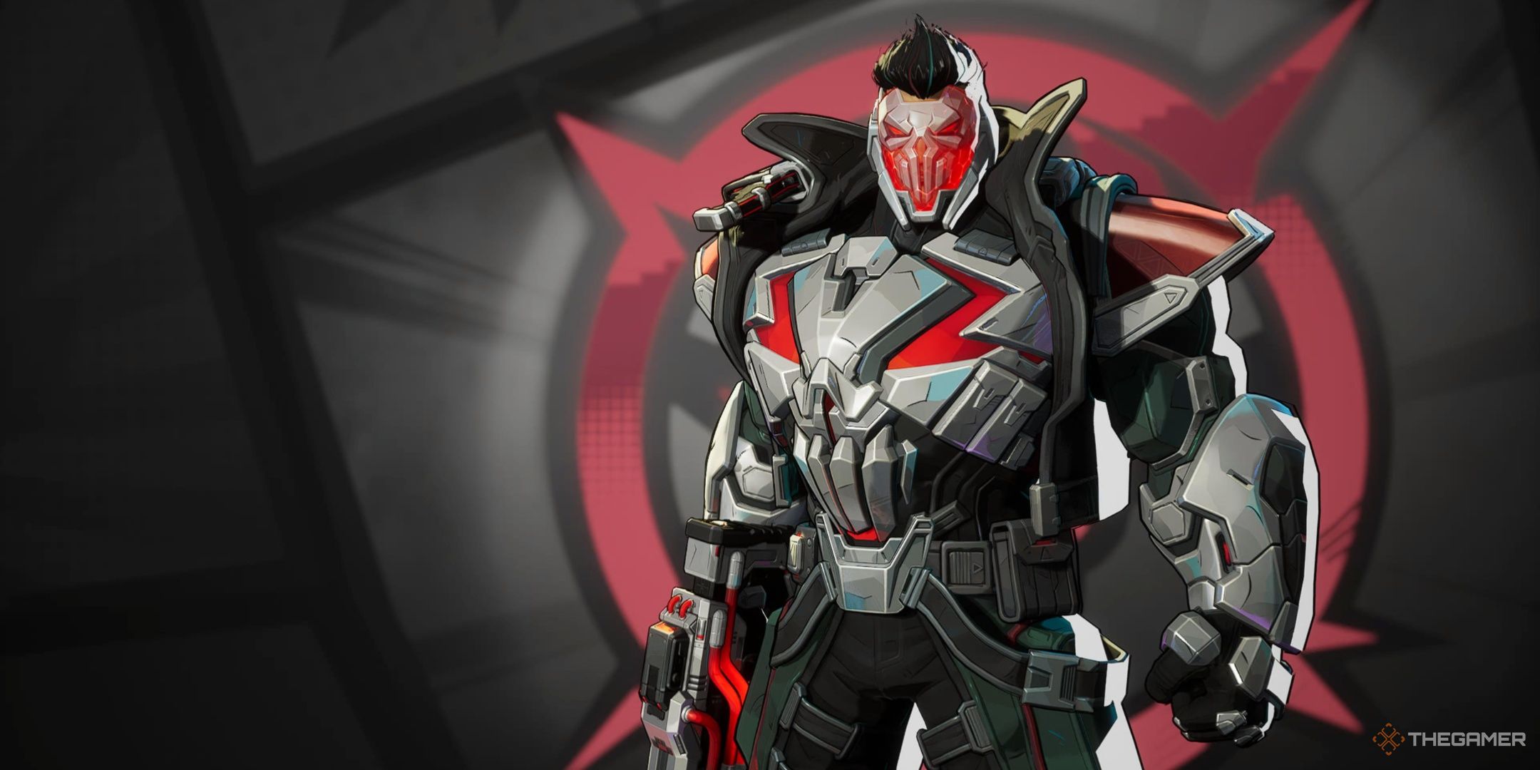 The Punisher wearing the Punisher 2099 skin in Marvel Rivals.