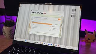 PC Mark 10 benchmark score running on Asus TUF A14