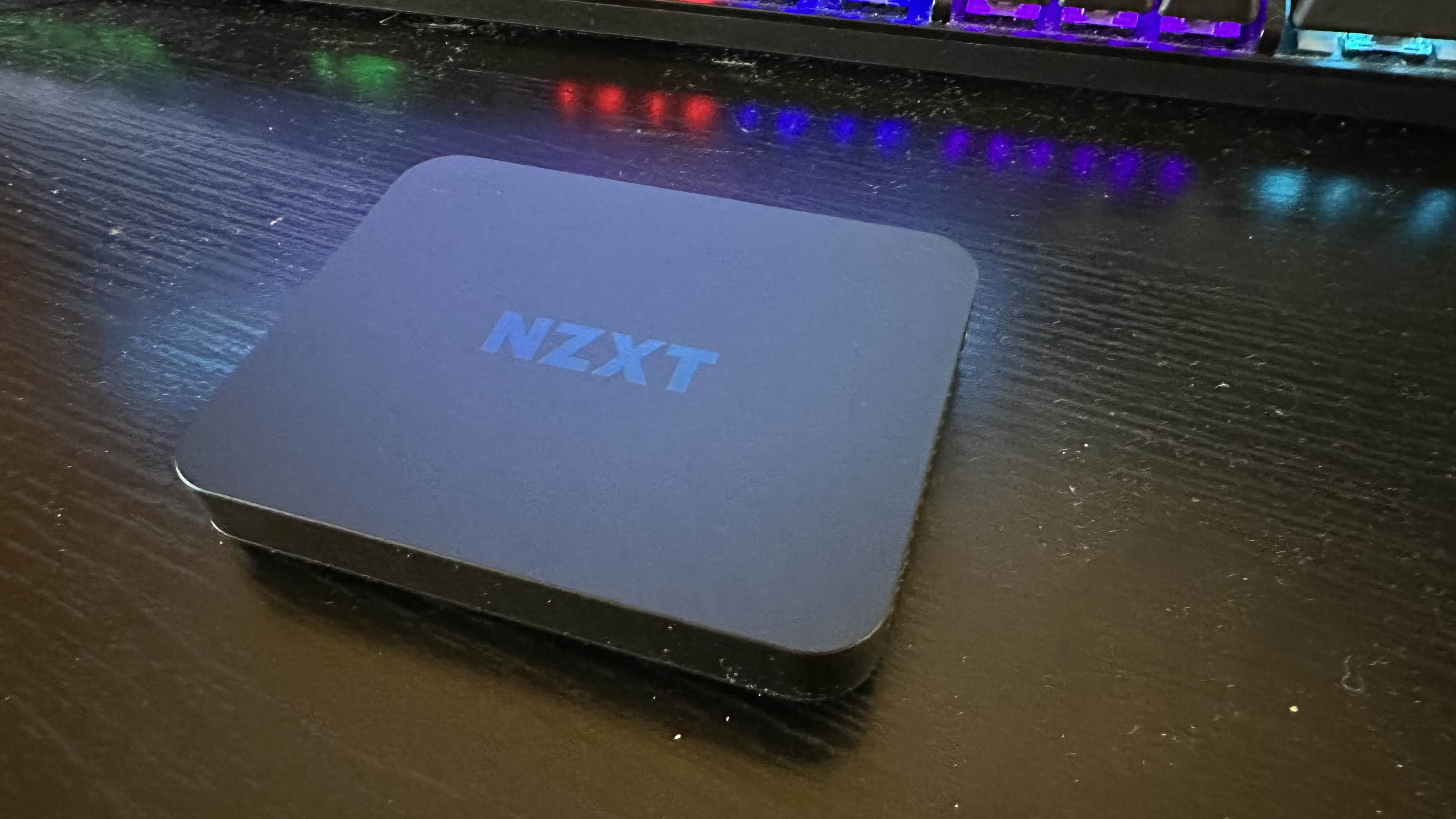 The top branding of the NZXT Signal HD60 capture card