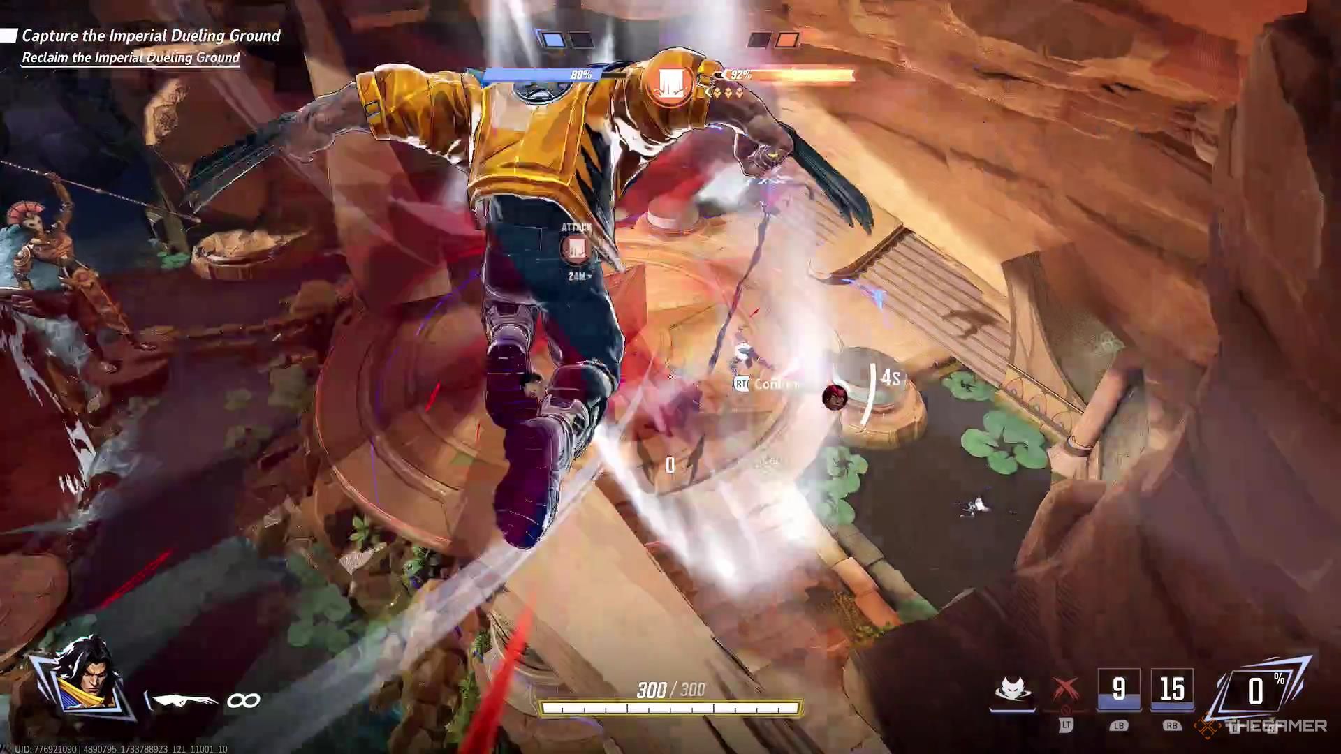 Wolverine launches into the sky, using his Last Stand ultimate ability in Marvel Rivals.