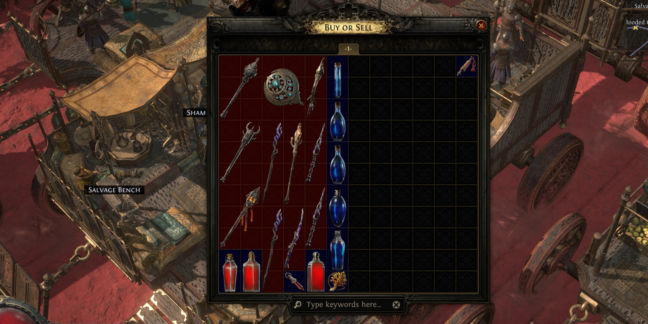 Path of Exile 2 Spend Gold Vendor First Potions Charms