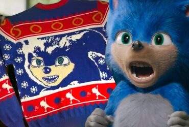 Sonic's Original Movie Design Has Been Revived For A Christmas Sweater