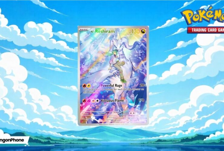 Pokemon TCG Journey Together Set N Reshiram Trading Card Game Poster