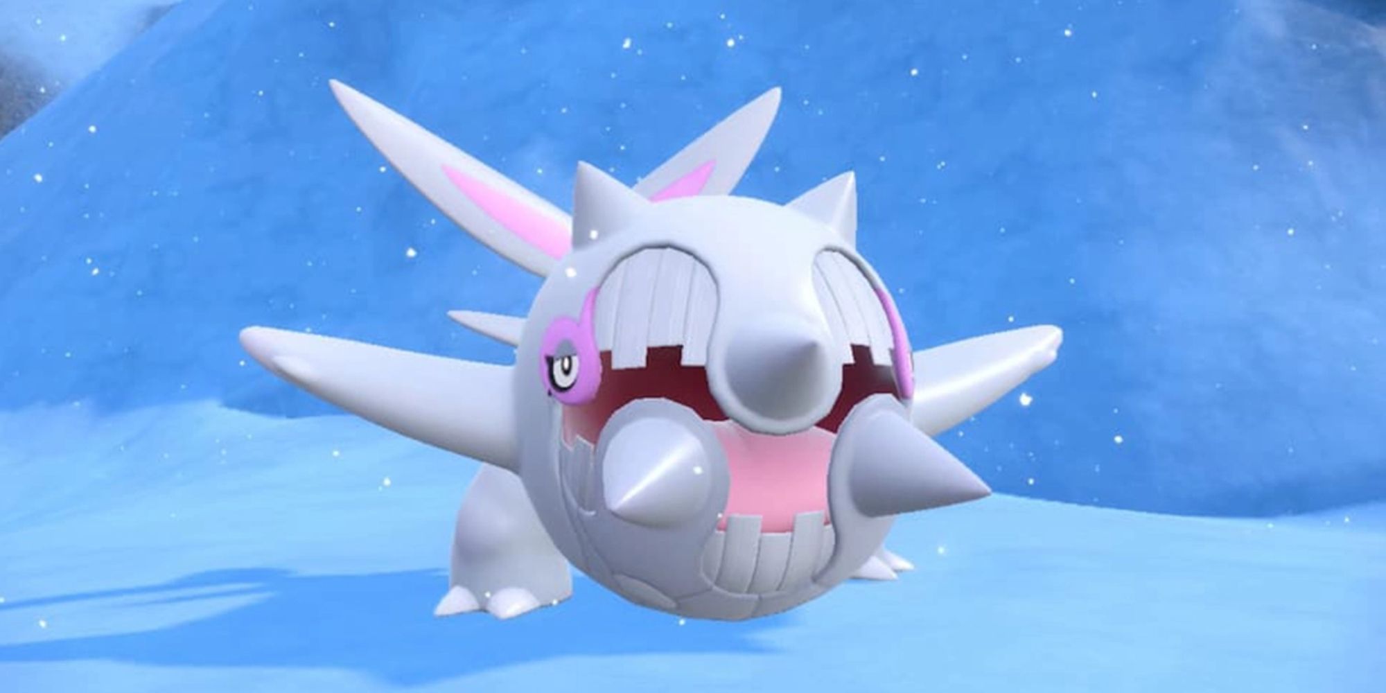 Cetitan screaming in the snow in Pokemon