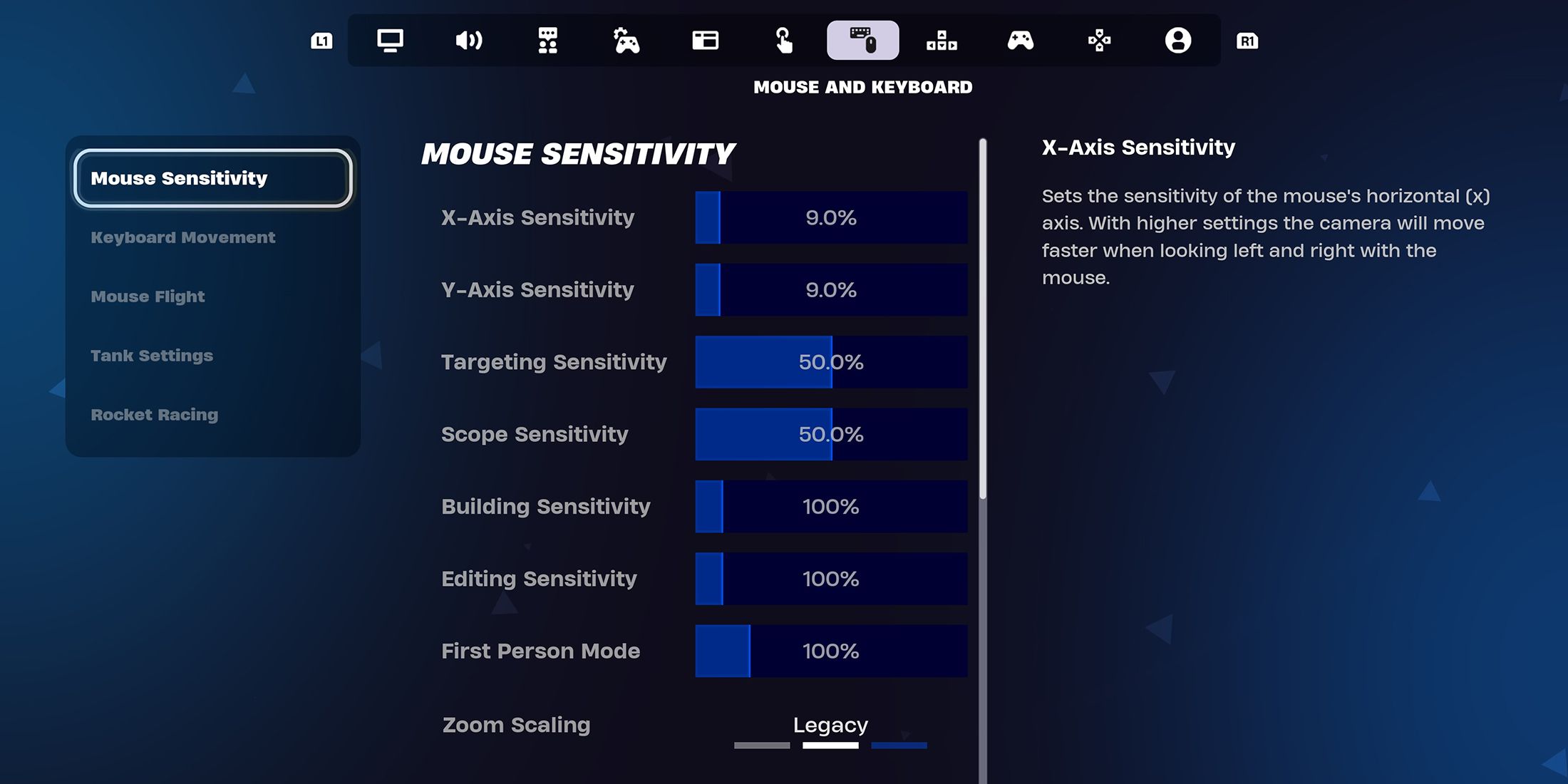 best-mouse-and-keyboard-settings-fortnite-ballistic