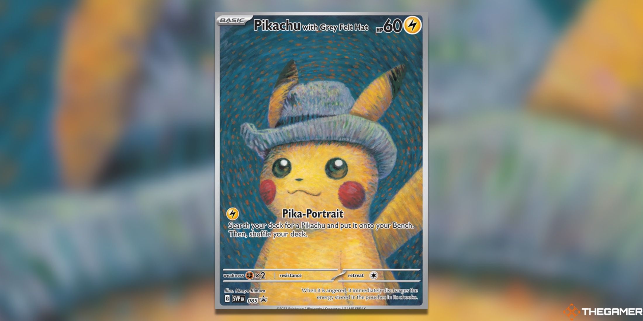 The Pikachu with Grey Felt Hat promo from the Pokemon TCG.